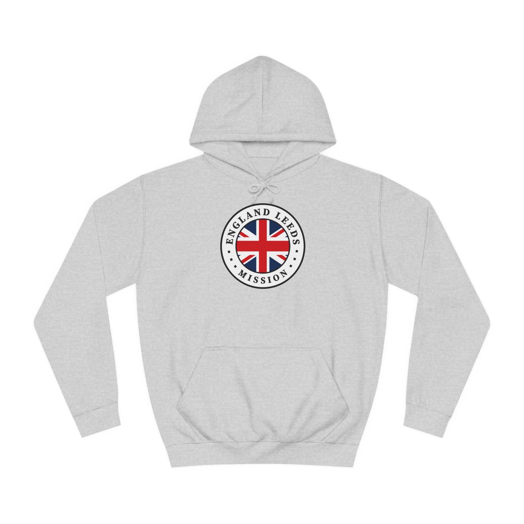 England Leeds Mission Flag Logo (White Border) College Hoodie - Mission Wishlist - LDS Missionary Gift Store