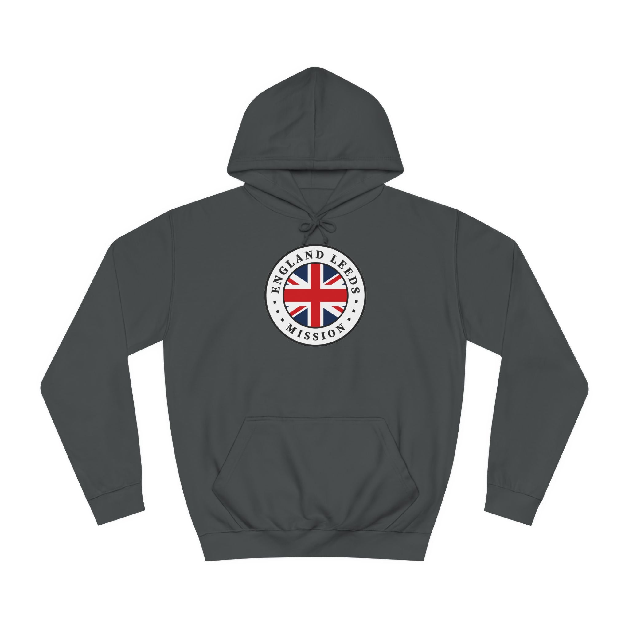 England Leeds Mission Flag Logo (White Border) College Hoodie - Mission Wishlist - LDS Missionary Gift Store
