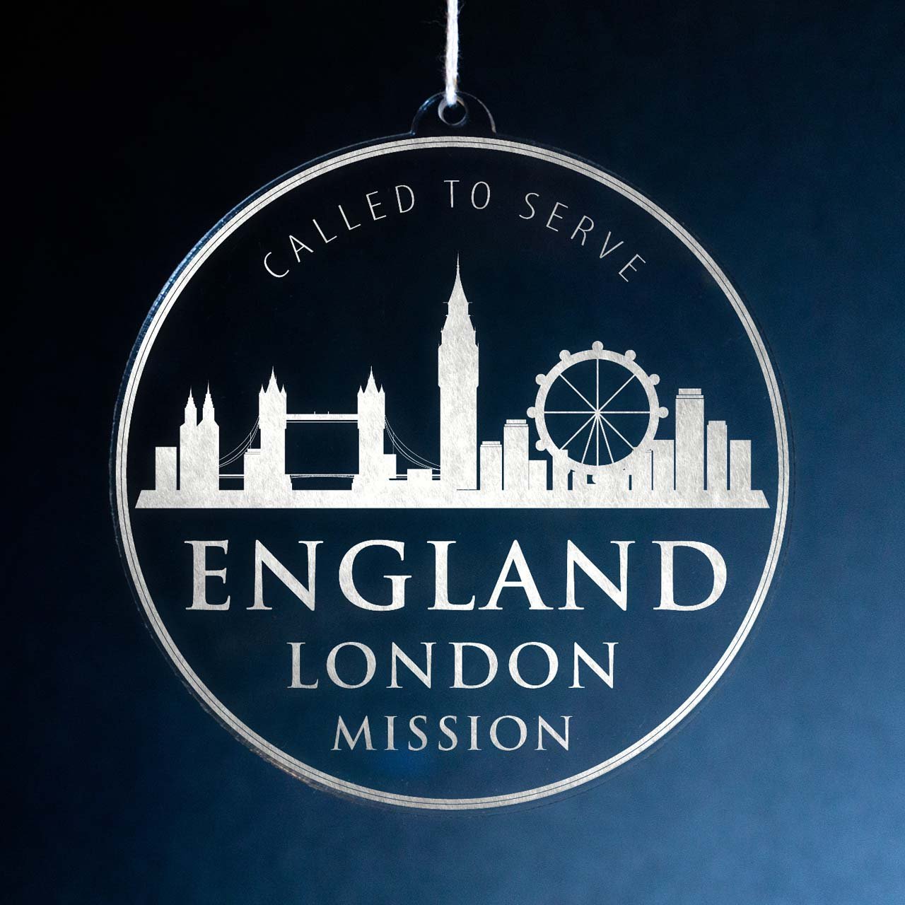 England London Mission Christmas Ornament - Latter-Day Saint LDS Missionary Gift - Book of Mormon