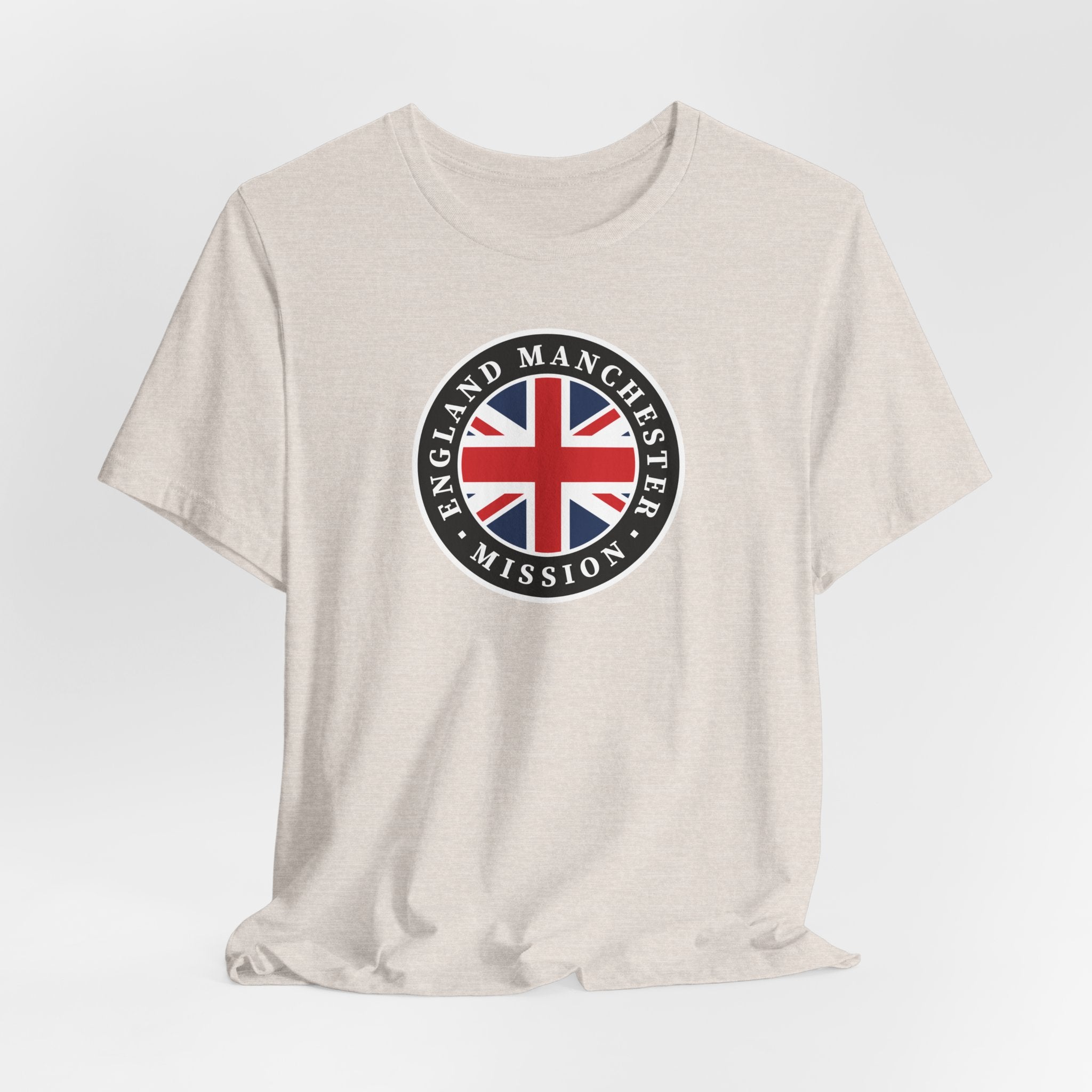 England Manchester Mission Flag Logo (Black Border) T-shirt - Mission Wishlist - LDS Missionary Gift Store