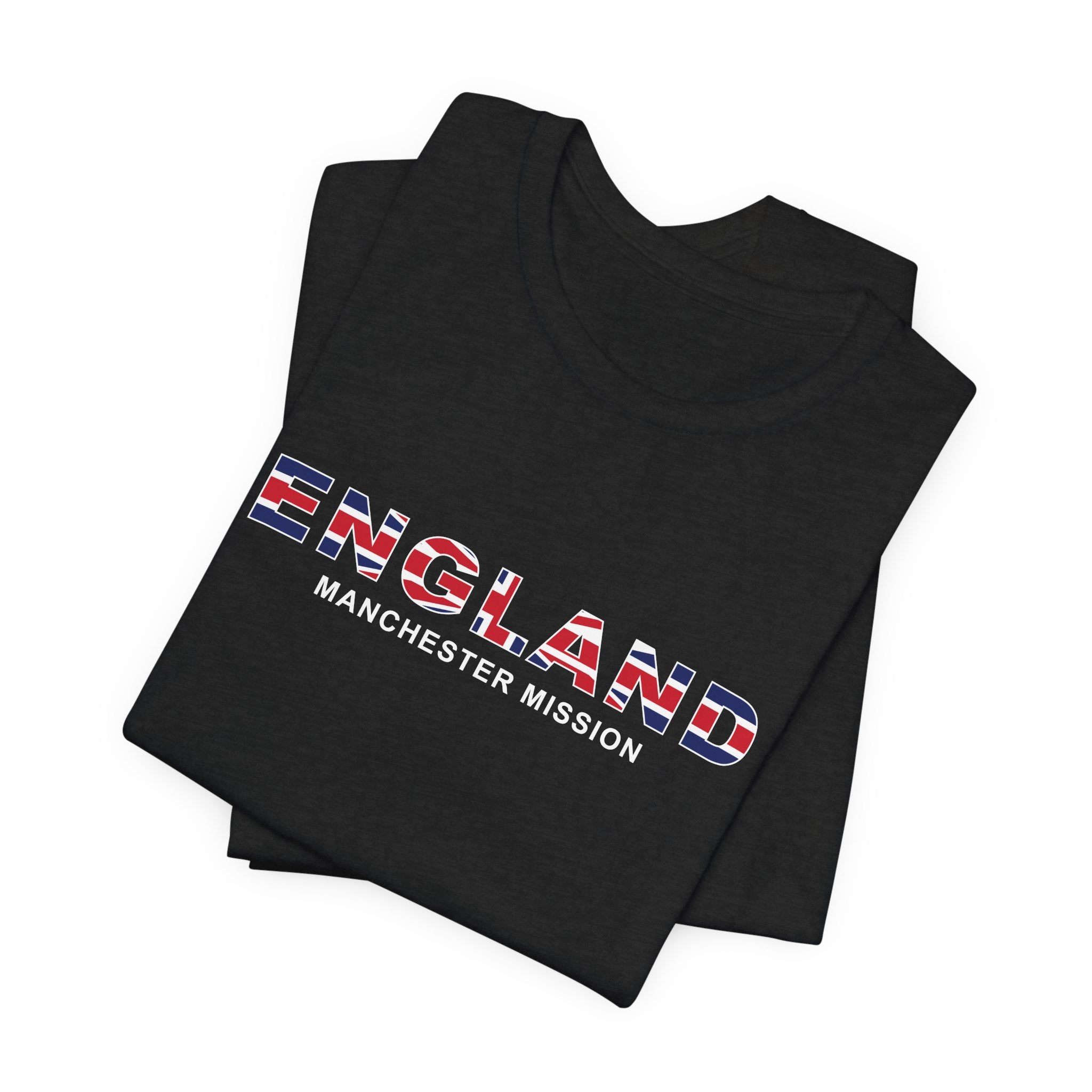 England Manchester Mission Flag Title T-shirt - Mission Wishlist - LDS Missionary Gift Store