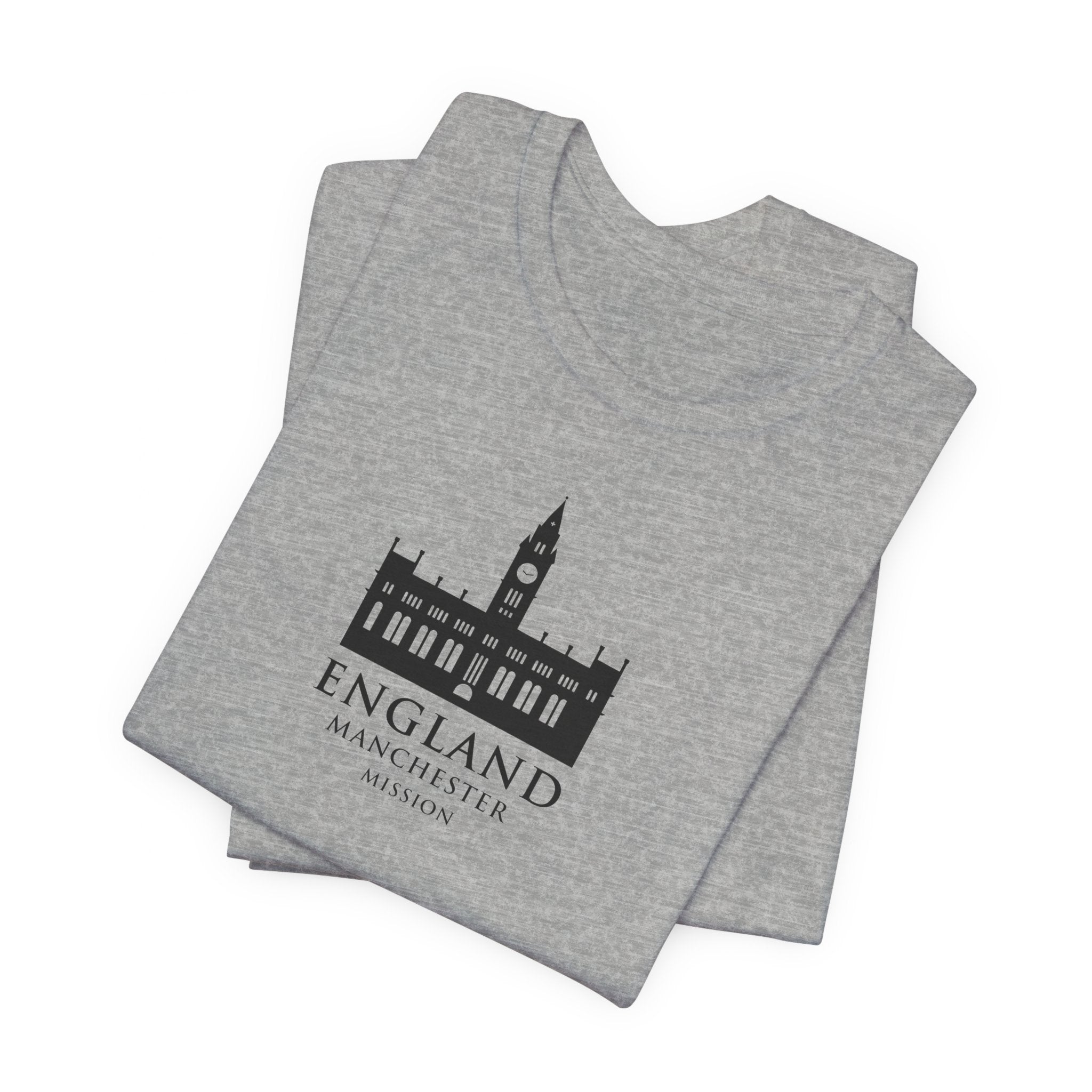 England Manchester Mission Monochrome Logo T-Shirt - Mission Wishlist - LDS Missionary Gift Store
