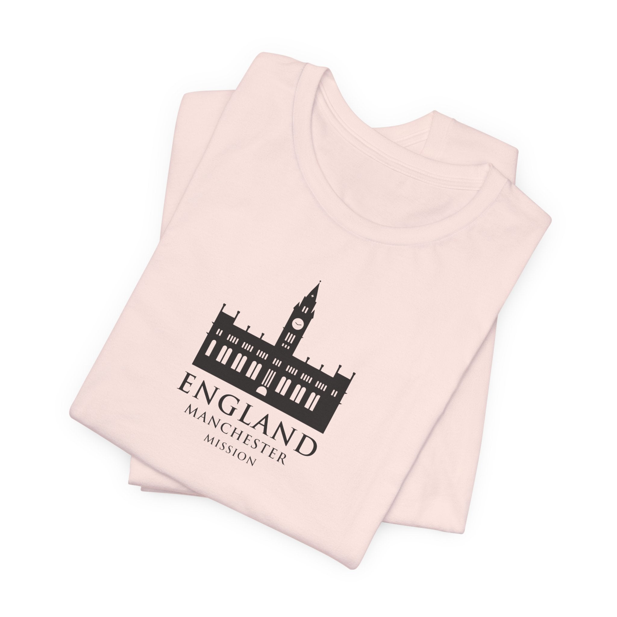 England Manchester Mission Monochrome Logo T-Shirt - Mission Wishlist - LDS Missionary Gift Store