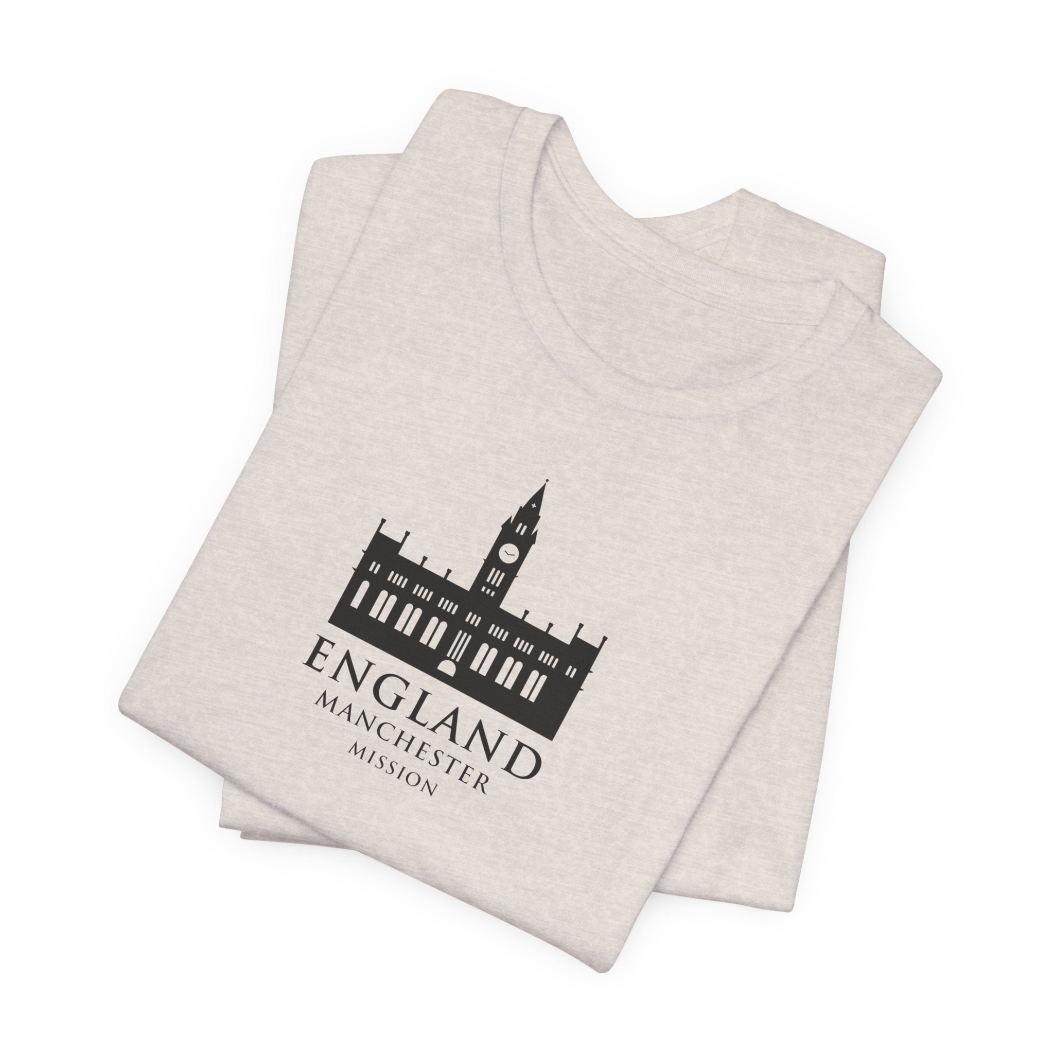 England Manchester Mission Monochrome Logo T-Shirt - Mission Wishlist - LDS Missionary Gift Store