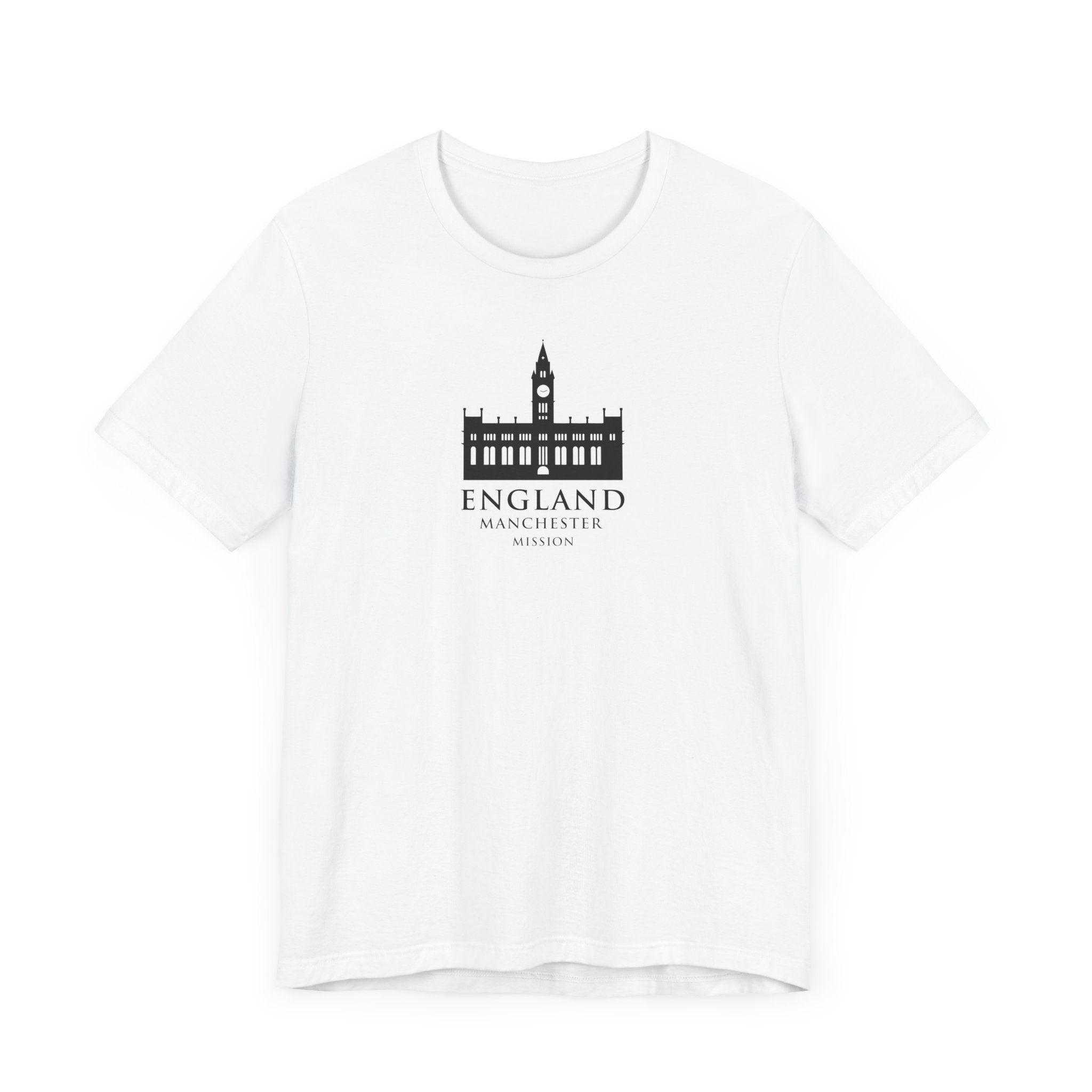 England Manchester Mission Monochrome Logo T-Shirt - Mission Wishlist - LDS Missionary Gift Store