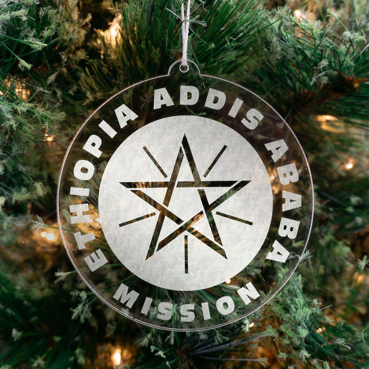 Ethiopia Addis Ababa Mission Christmas Ornament - Latter-Day Saint LDS Missionary Gift - Book of Mormon