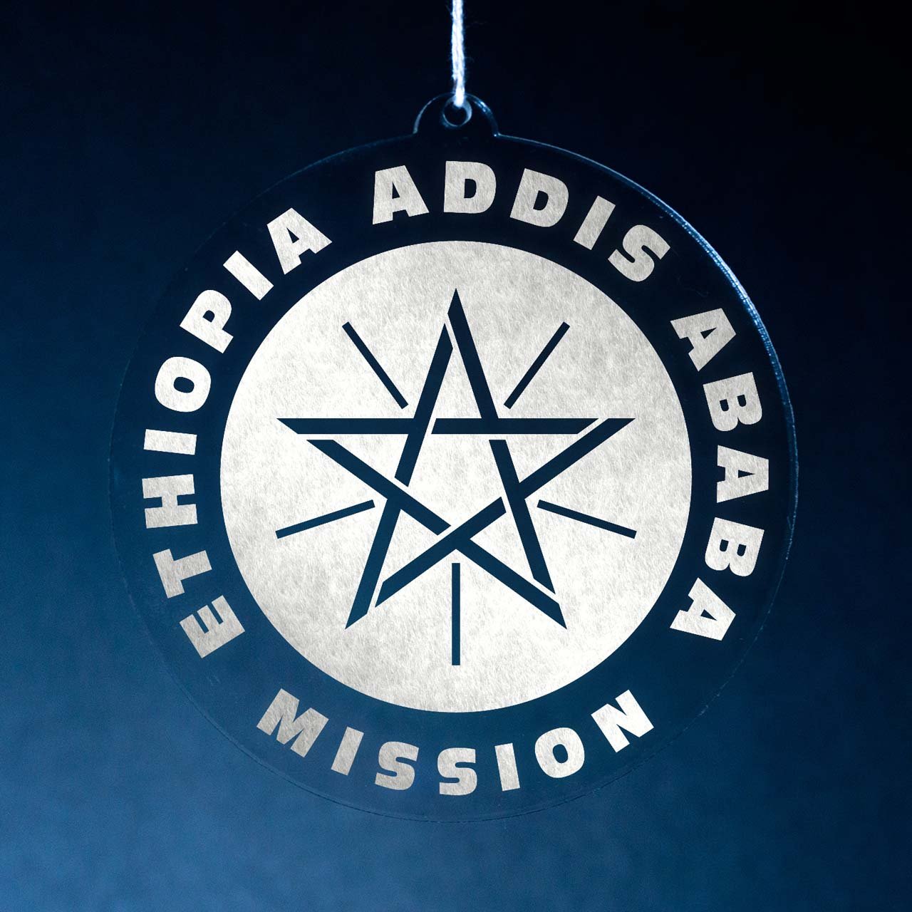 Ethiopia Addis Ababa Mission Christmas Ornament - Latter-Day Saint LDS Missionary Gift - Book of Mormon