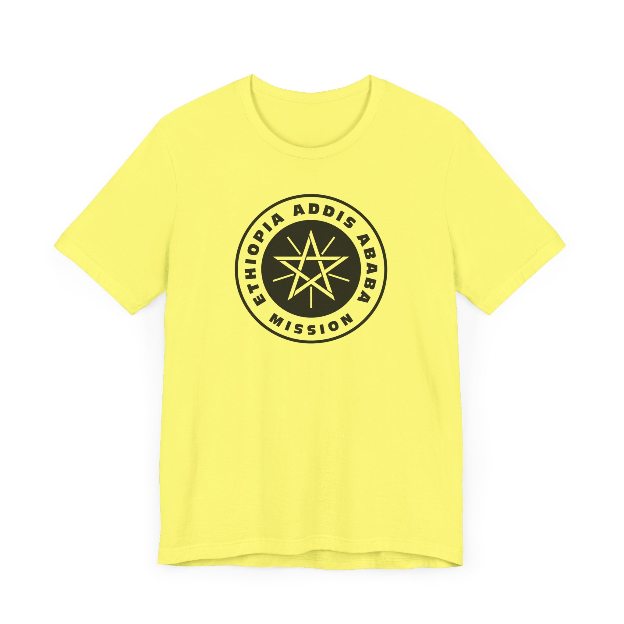 Ethiopia Addis Ababa Mission Circular Monochrome Logo T-Shirt - Mission Wishlist - LDS Missionary Gift Store