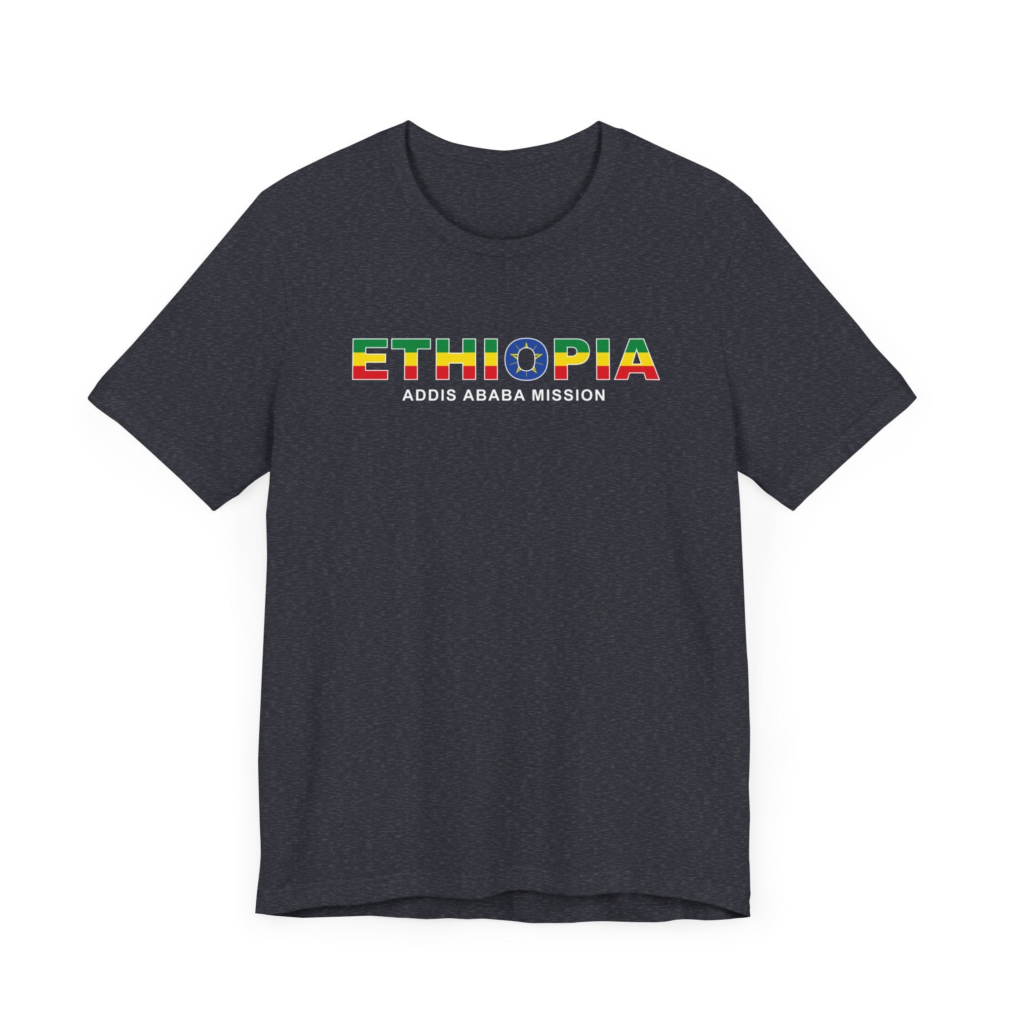 Ethiopia Addis Ababa Mission Flag Title T-shirt - Latter-Day Saint LDS Missionary Gift - Book of Mormon