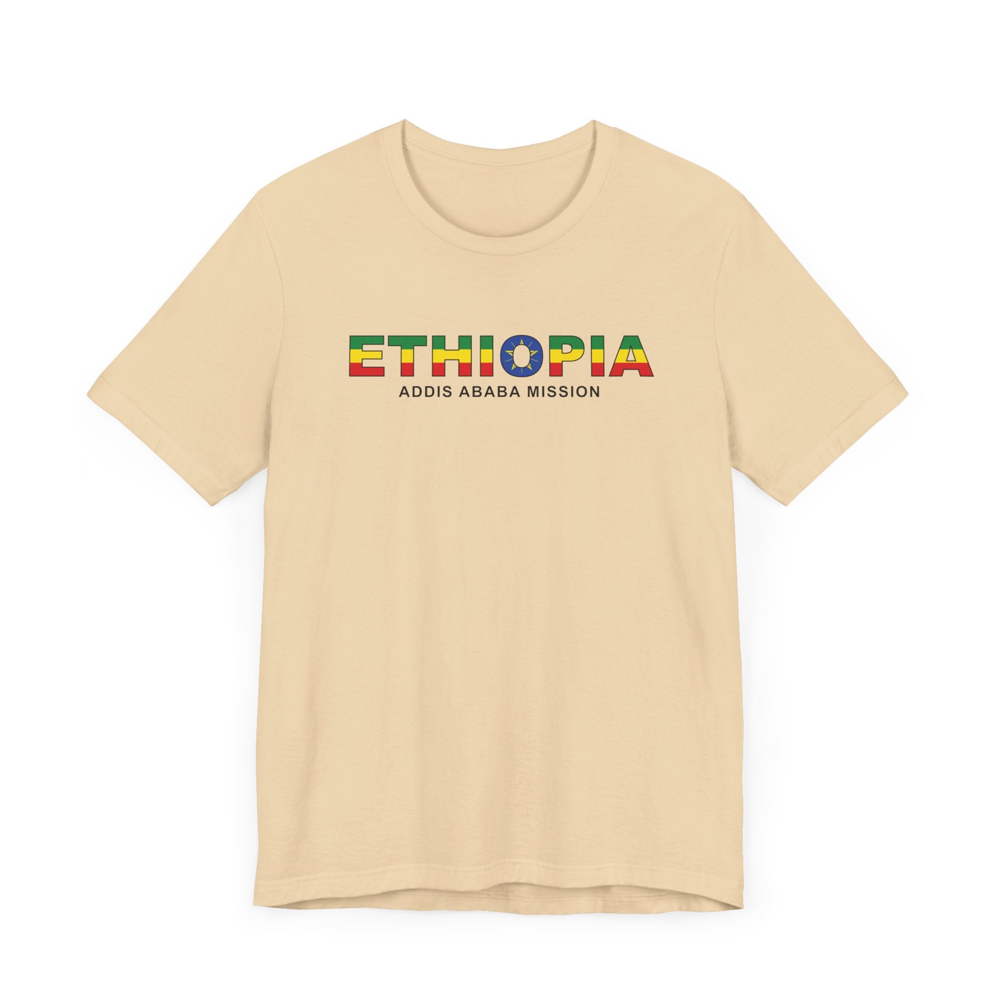 Ethiopia Addis Ababa Mission Flag Title T-shirt - Latter-Day Saint LDS Missionary Gift - Book of Mormon