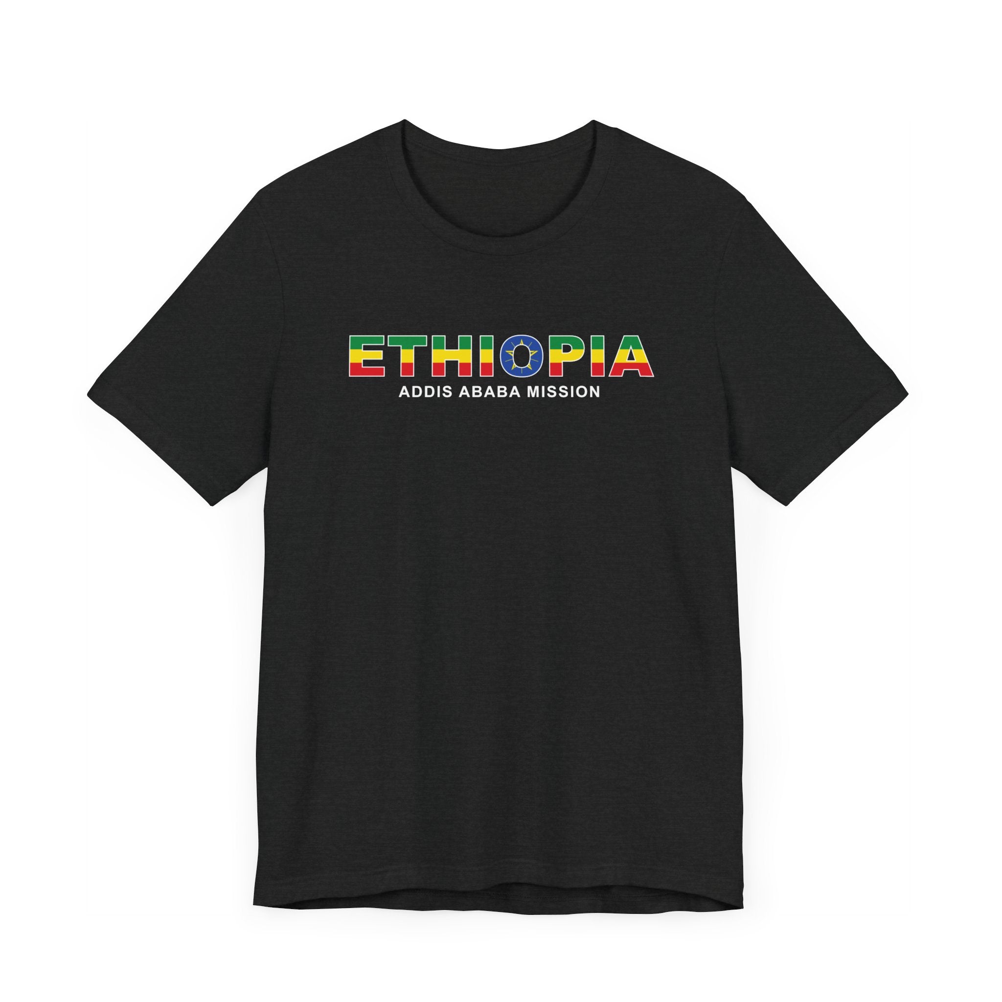 Ethiopia Addis Ababa Mission Flag Title T-shirt - Latter-Day Saint LDS Missionary Gift - Book of Mormon