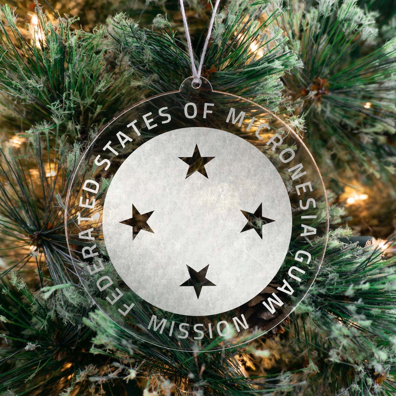 Federated States of Micronesia Guam Mission Christmas Ornament - Latter-Day Saint LDS Missionary Gift - Book of Mormon