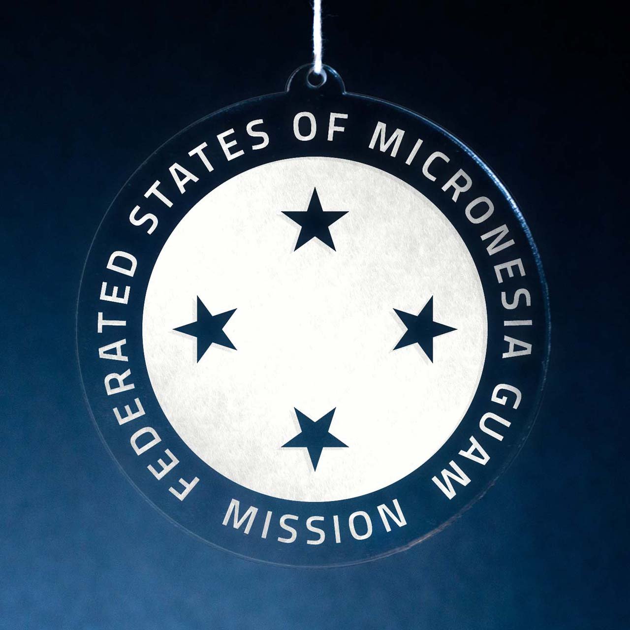 Federated States of Micronesia Guam Mission Christmas Ornament - Latter-Day Saint LDS Missionary Gift - Book of Mormon
