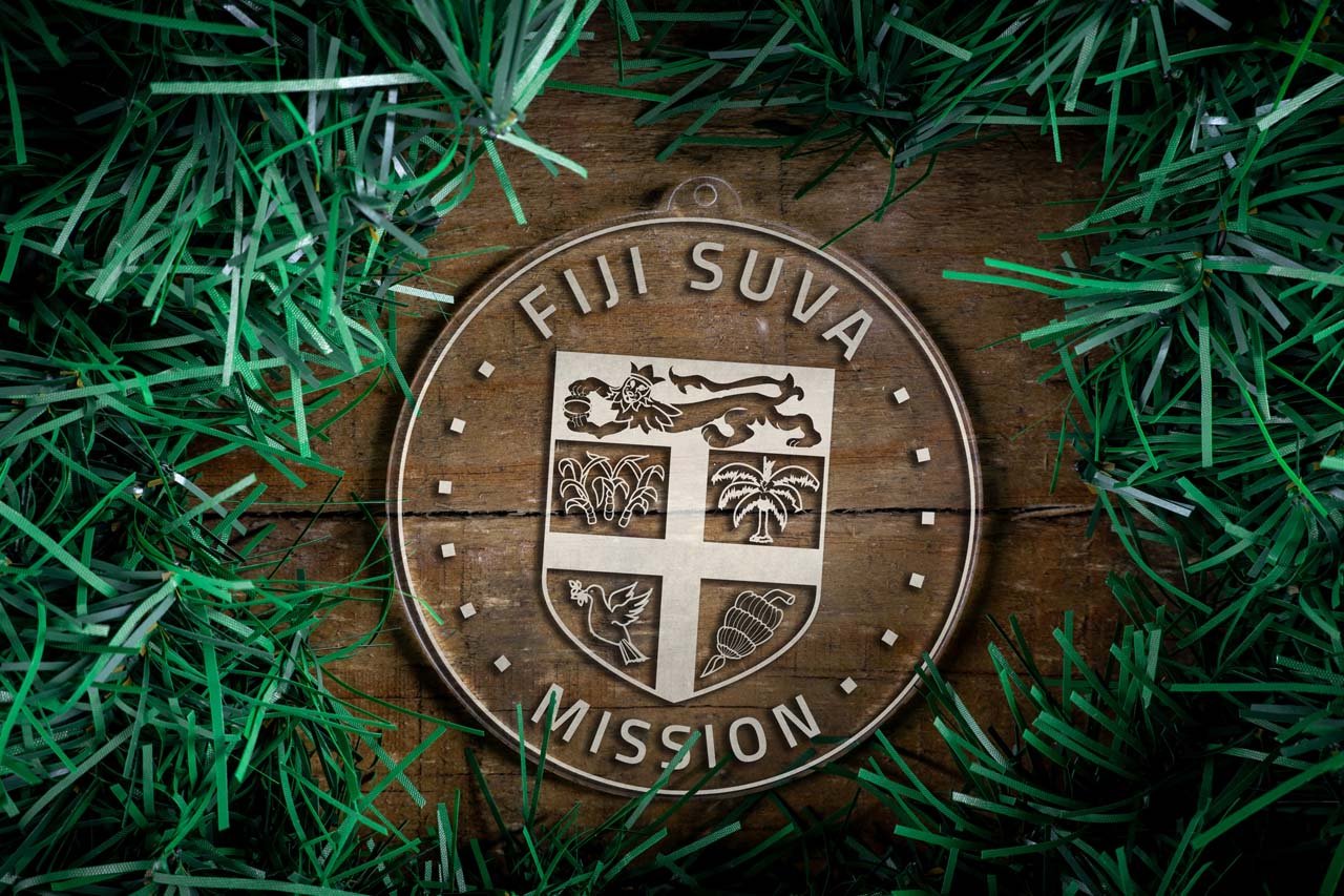 Fiji Suva Mission Christmas Ornament - Latter-Day Saint LDS Missionary Gift - Book of Mormon