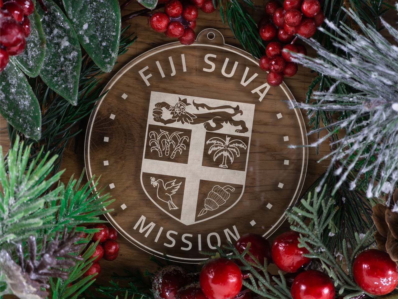 Fiji Suva Mission Christmas Ornament - Latter-Day Saint LDS Missionary Gift - Book of Mormon