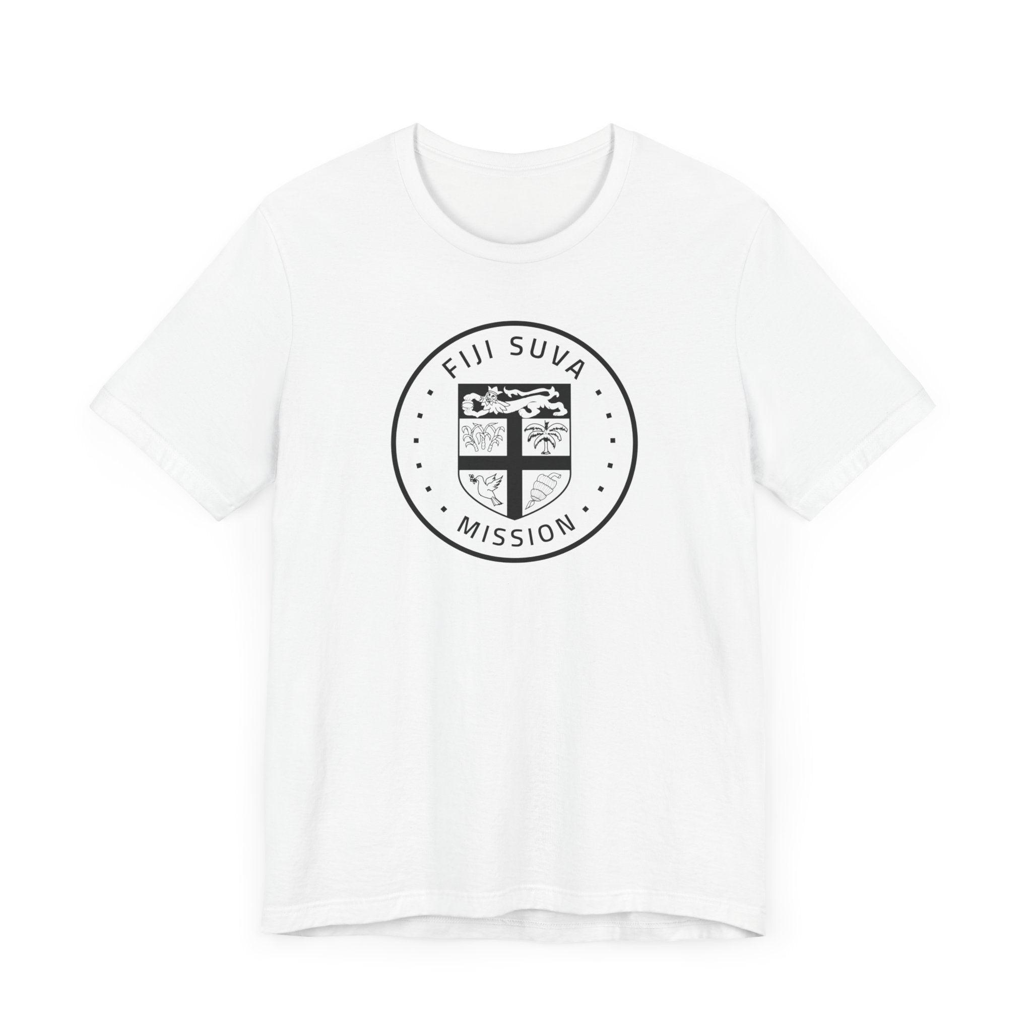 Fiji Suva Mission Circular Monochrome Logo T-Shirt - Mission Wishlist - LDS Missionary Gift Store