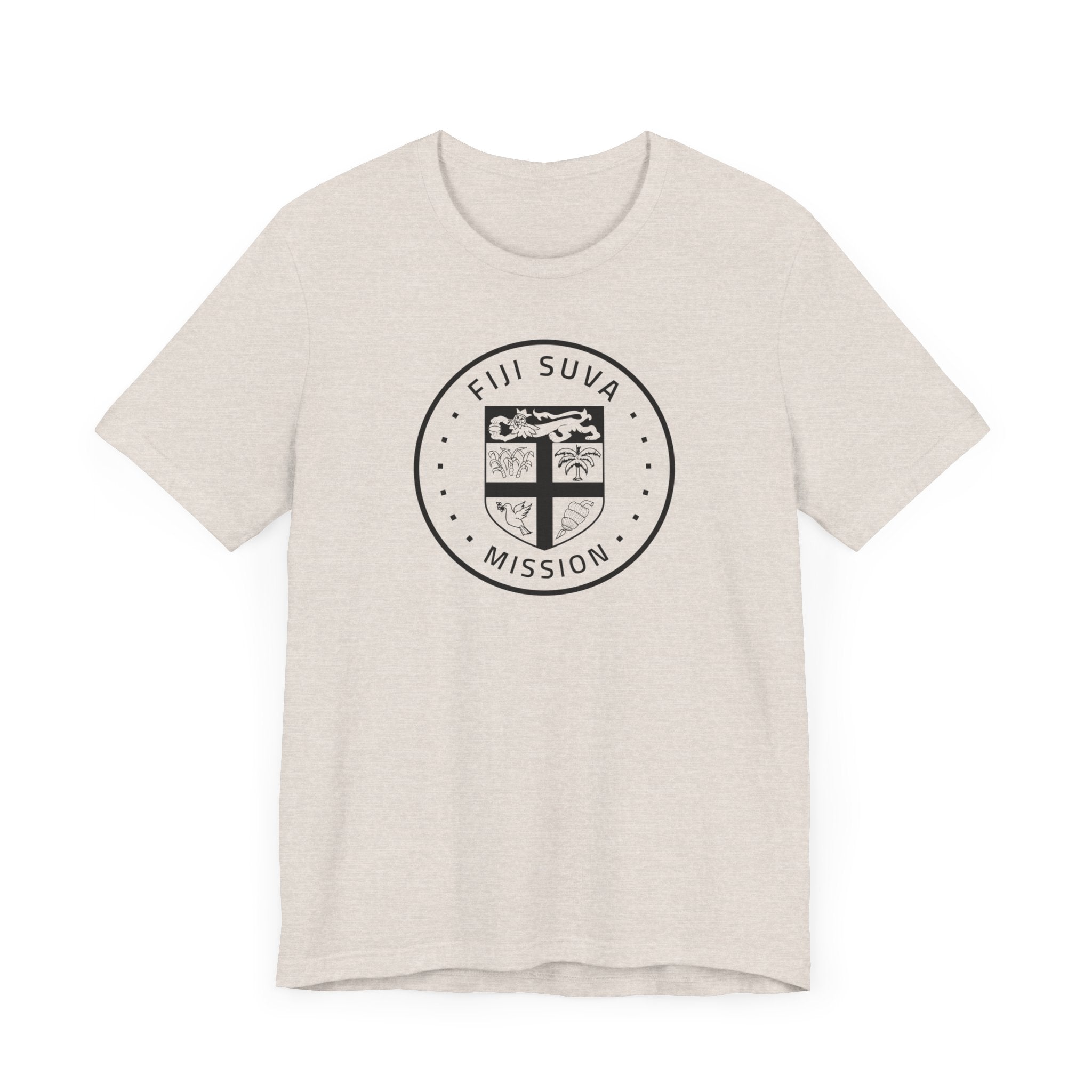 Fiji Suva Mission Circular Monochrome Logo T-Shirt - Mission Wishlist - LDS Missionary Gift Store
