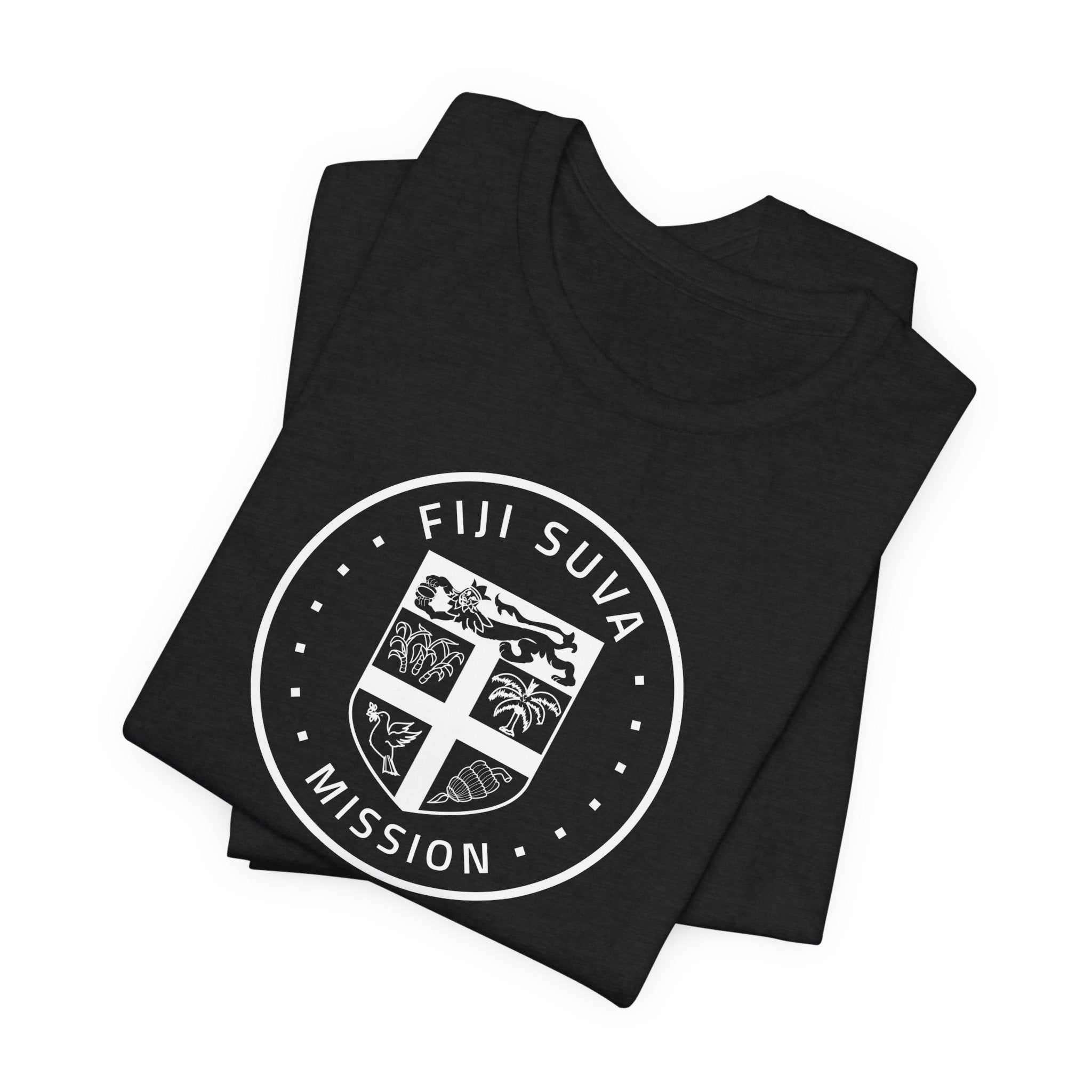 Fiji Suva Mission Circular Monochrome Logo T-Shirt - Mission Wishlist - LDS Missionary Gift Store