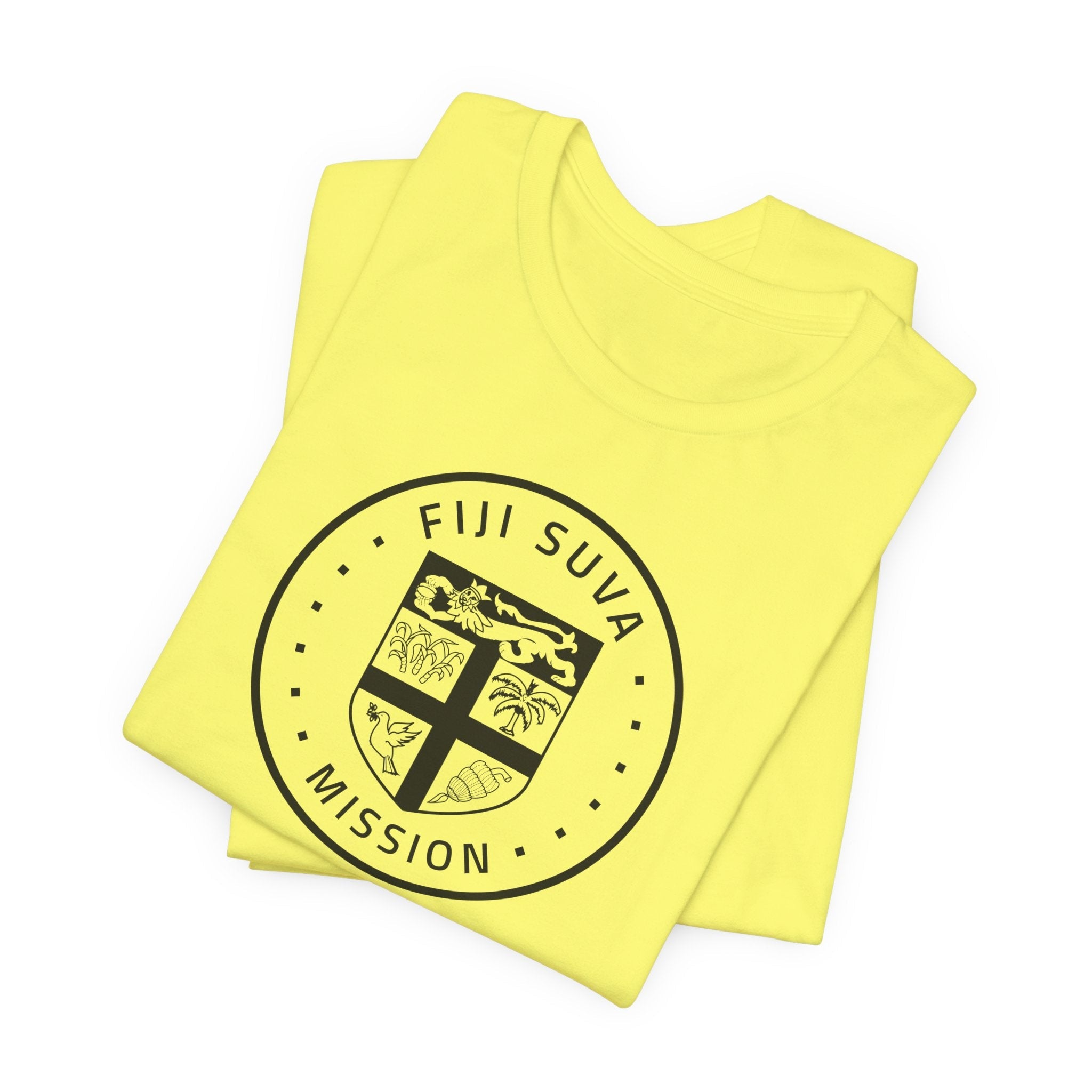 Fiji Suva Mission Circular Monochrome Logo T-Shirt - Mission Wishlist - LDS Missionary Gift Store