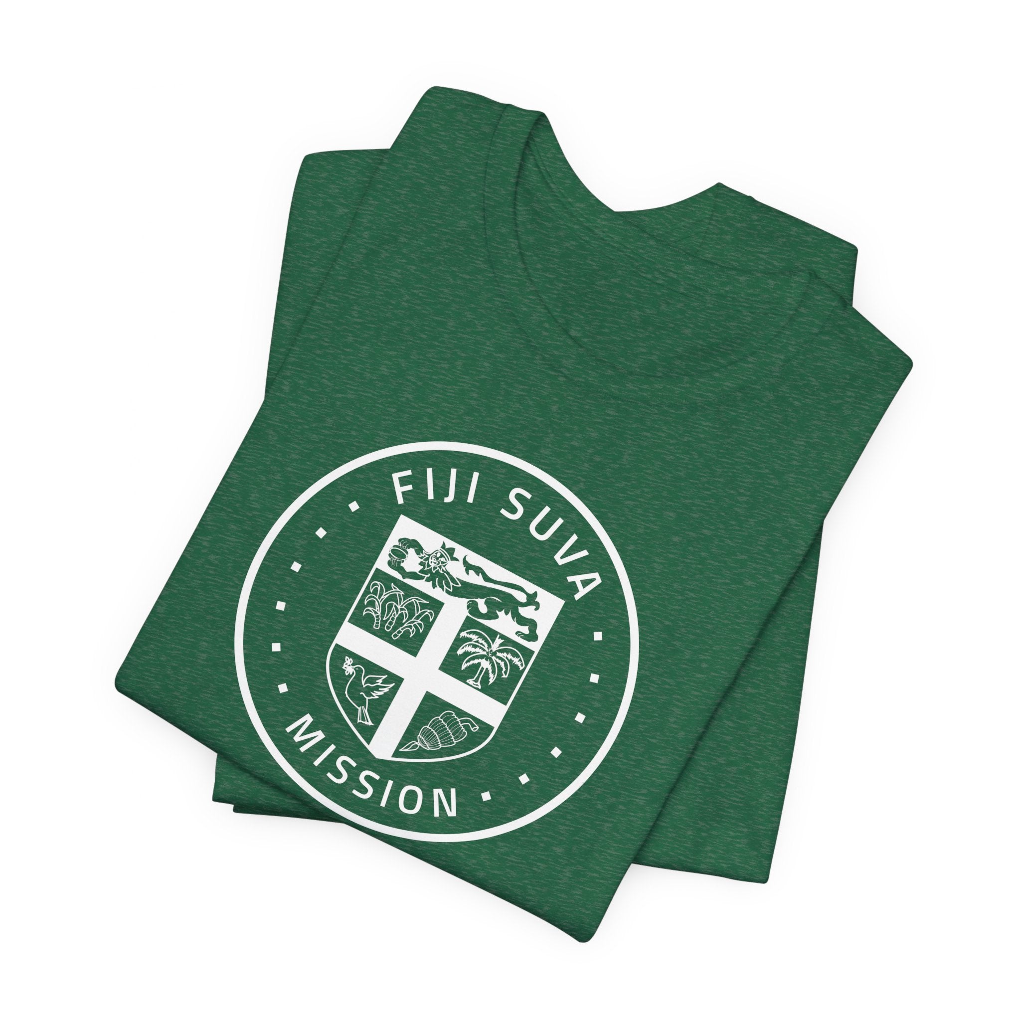 Fiji Suva Mission Circular Monochrome Logo T-Shirt - Mission Wishlist - LDS Missionary Gift Store