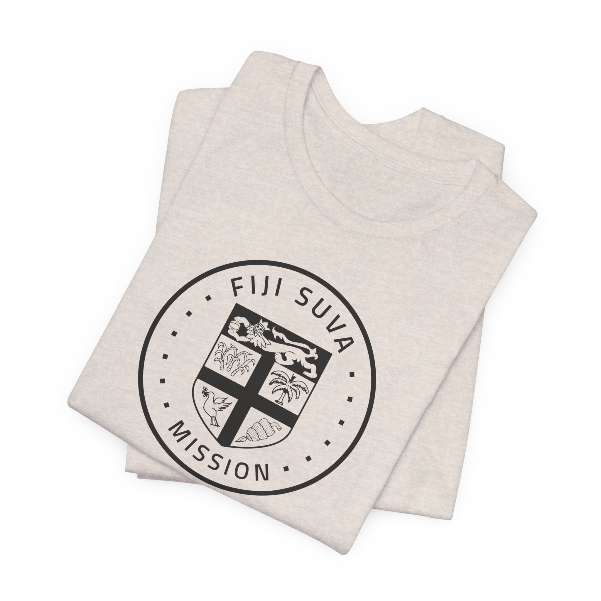 Fiji Suva Mission Circular Monochrome Logo T-Shirt - Mission Wishlist - LDS Missionary Gift Store