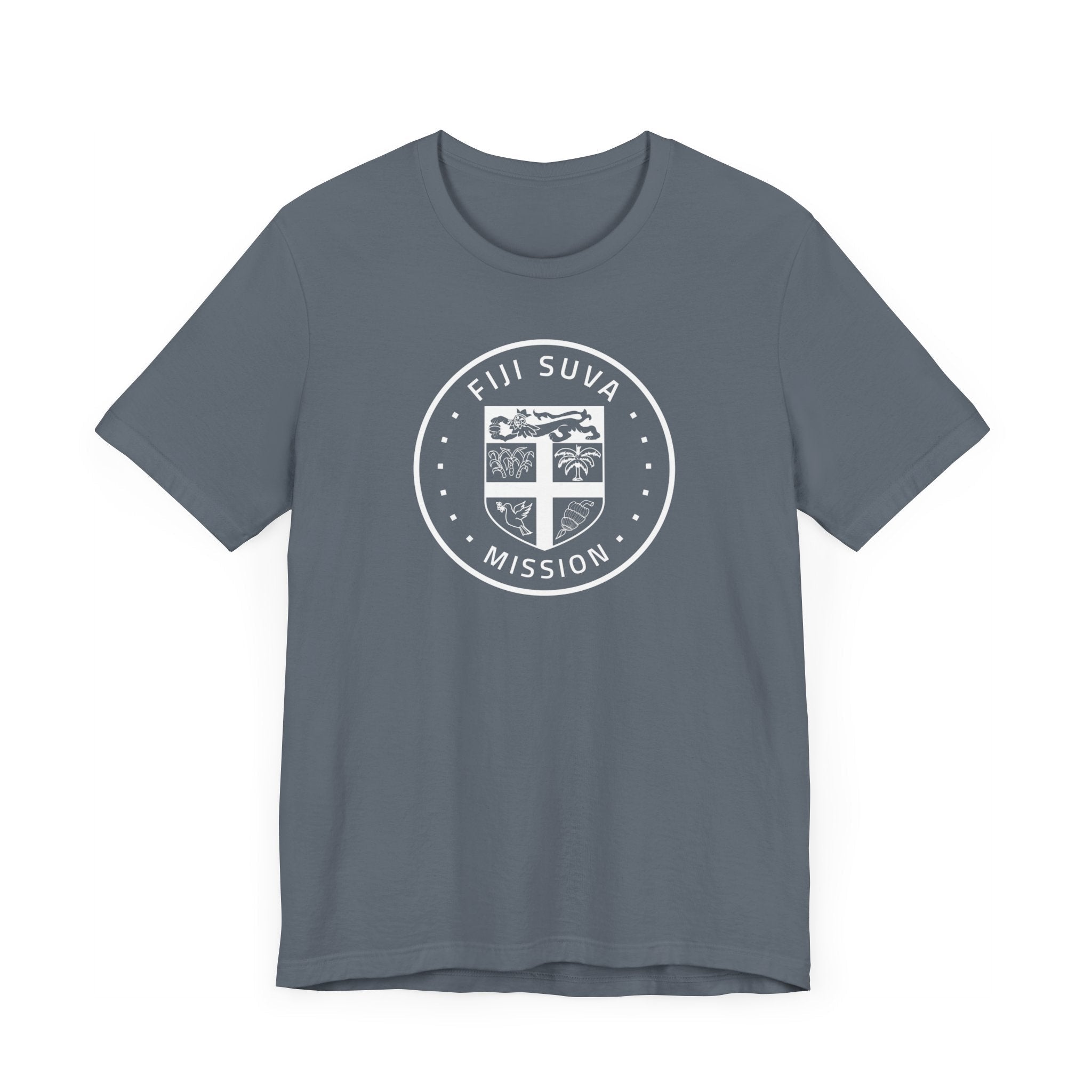 Fiji Suva Mission Circular Monochrome Logo T-Shirt - Mission Wishlist - LDS Missionary Gift Store