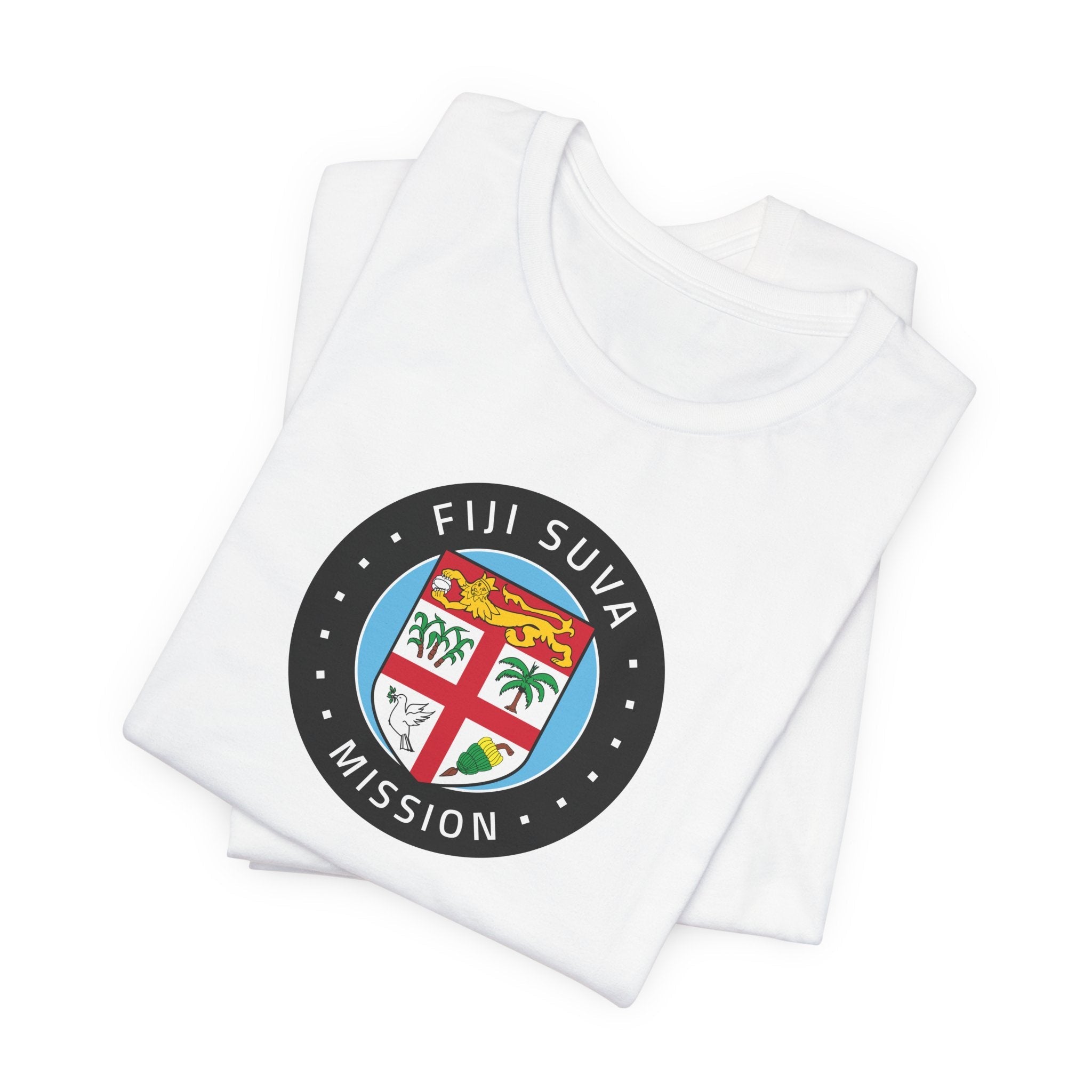 Fiji Suva Mission Flag Logo (Black Border) T-shirt - Mission Wishlist - LDS Missionary Gift Store
