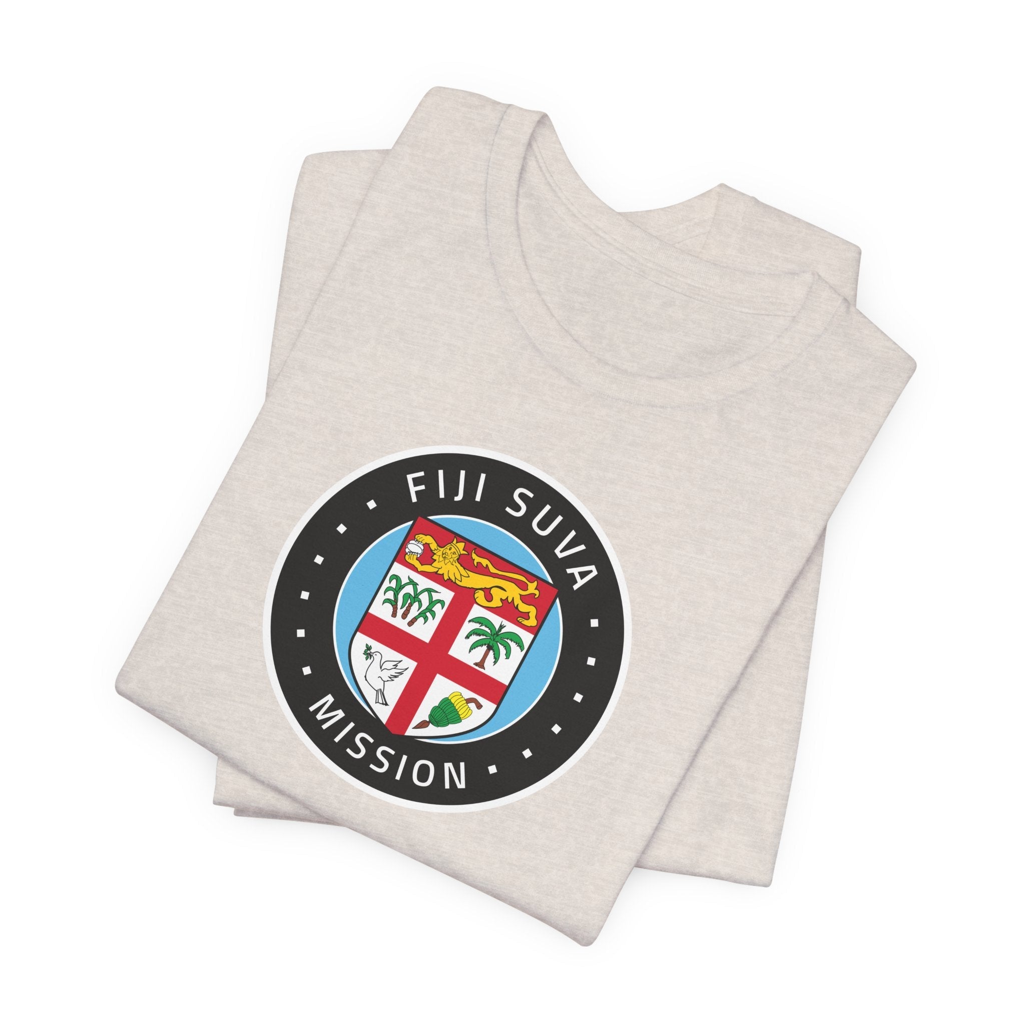 Fiji Suva Mission Flag Logo (Black Border) T-shirt - Mission Wishlist - LDS Missionary Gift Store