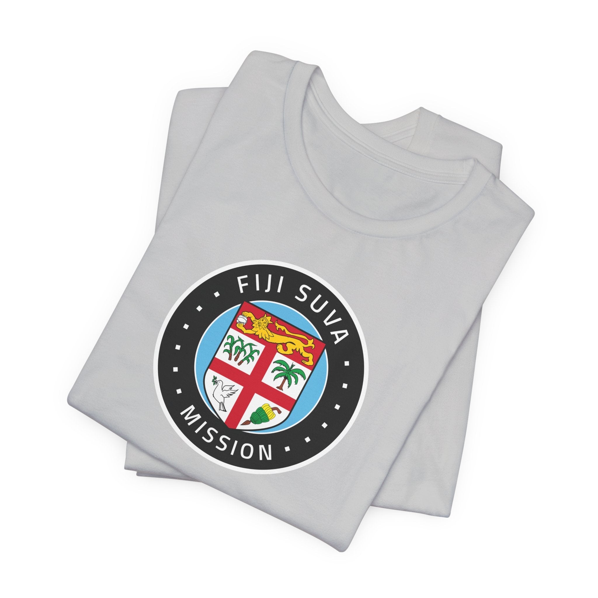 Fiji Suva Mission Flag Logo (Black Border) T-shirt - Mission Wishlist - LDS Missionary Gift Store