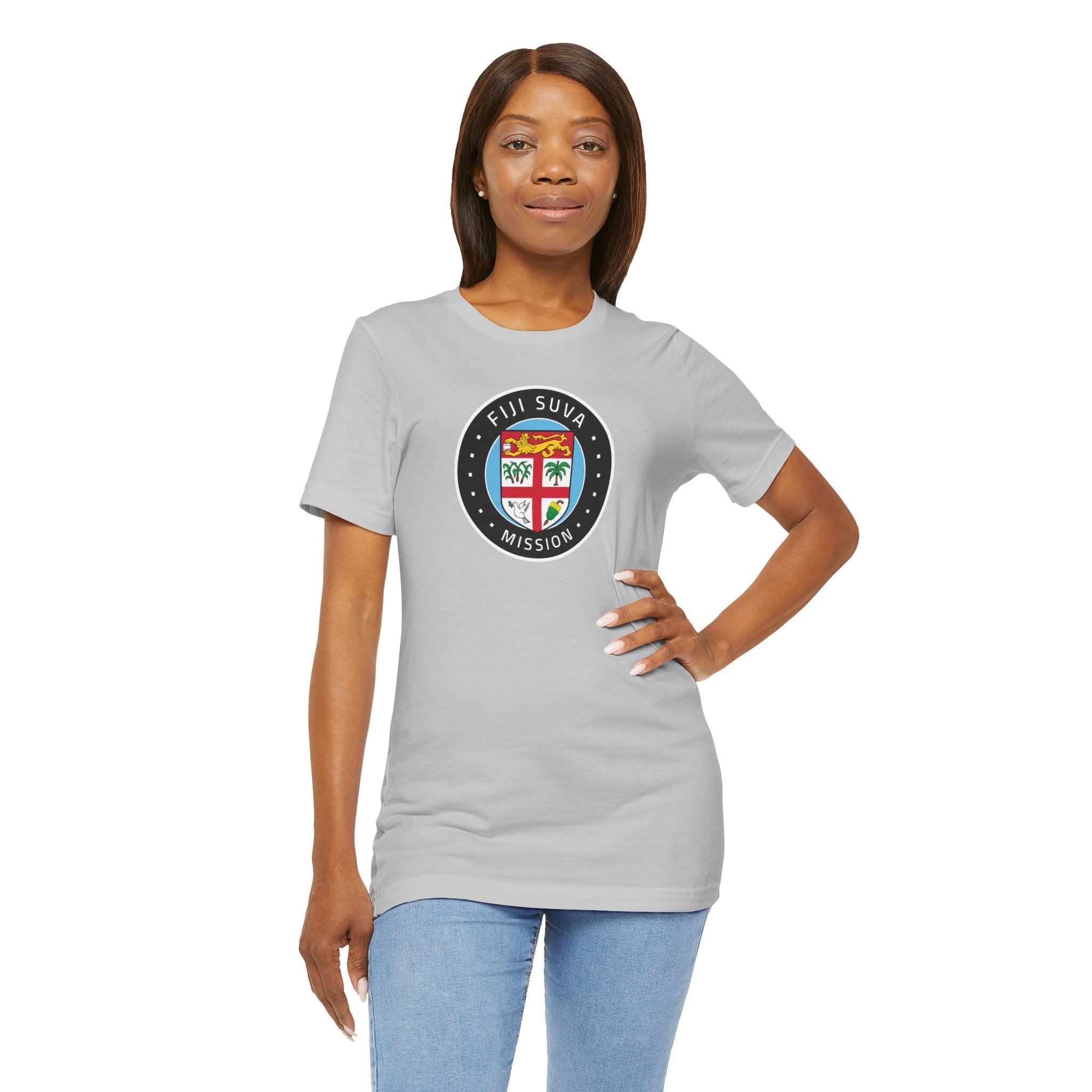 Fiji Suva Mission Flag Logo (Black Border) T-shirt - Mission Wishlist - LDS Missionary Gift Store