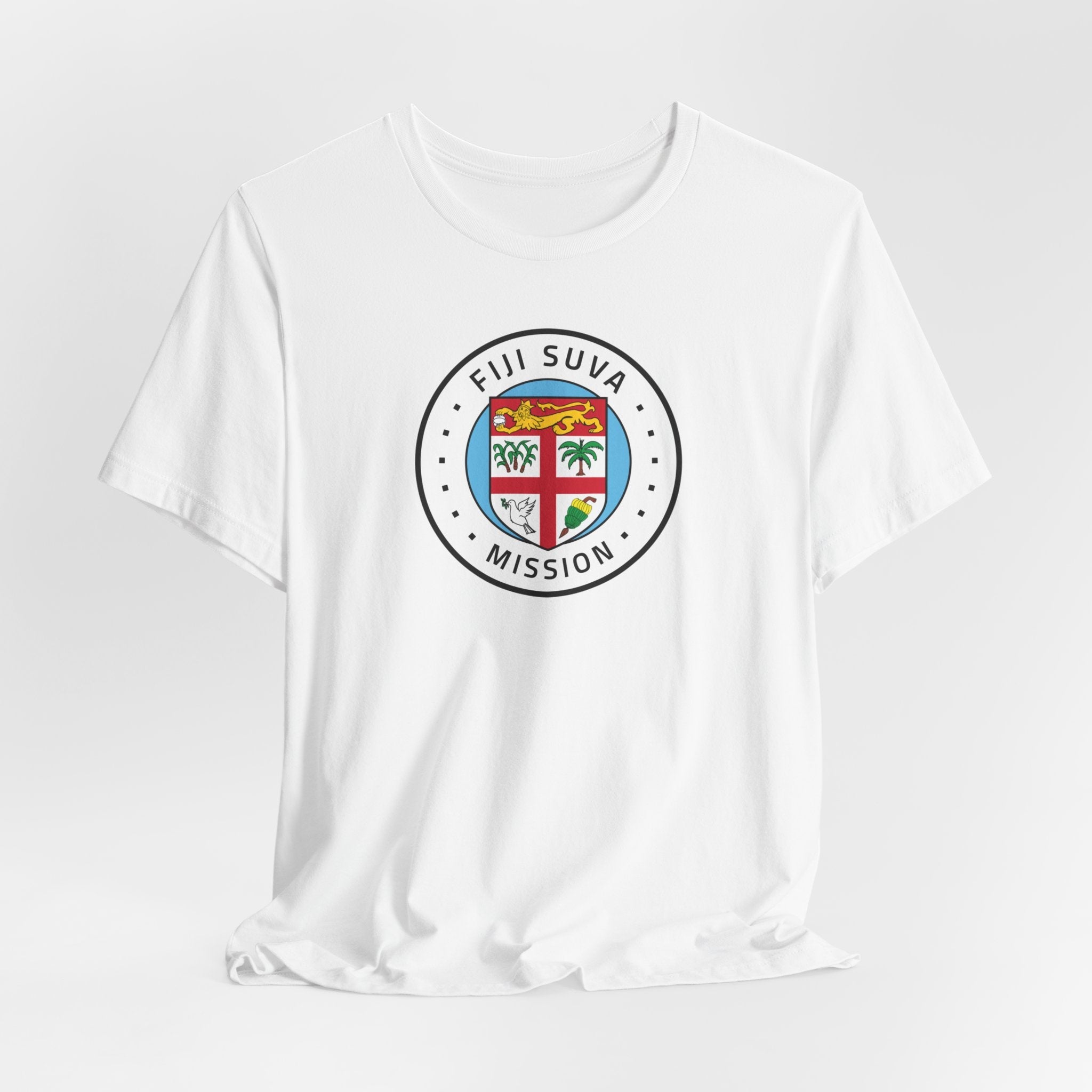 Fiji Suva Mission Flag Logo (White Border) T-shirt - Mission Wishlist - LDS Missionary Gift Store