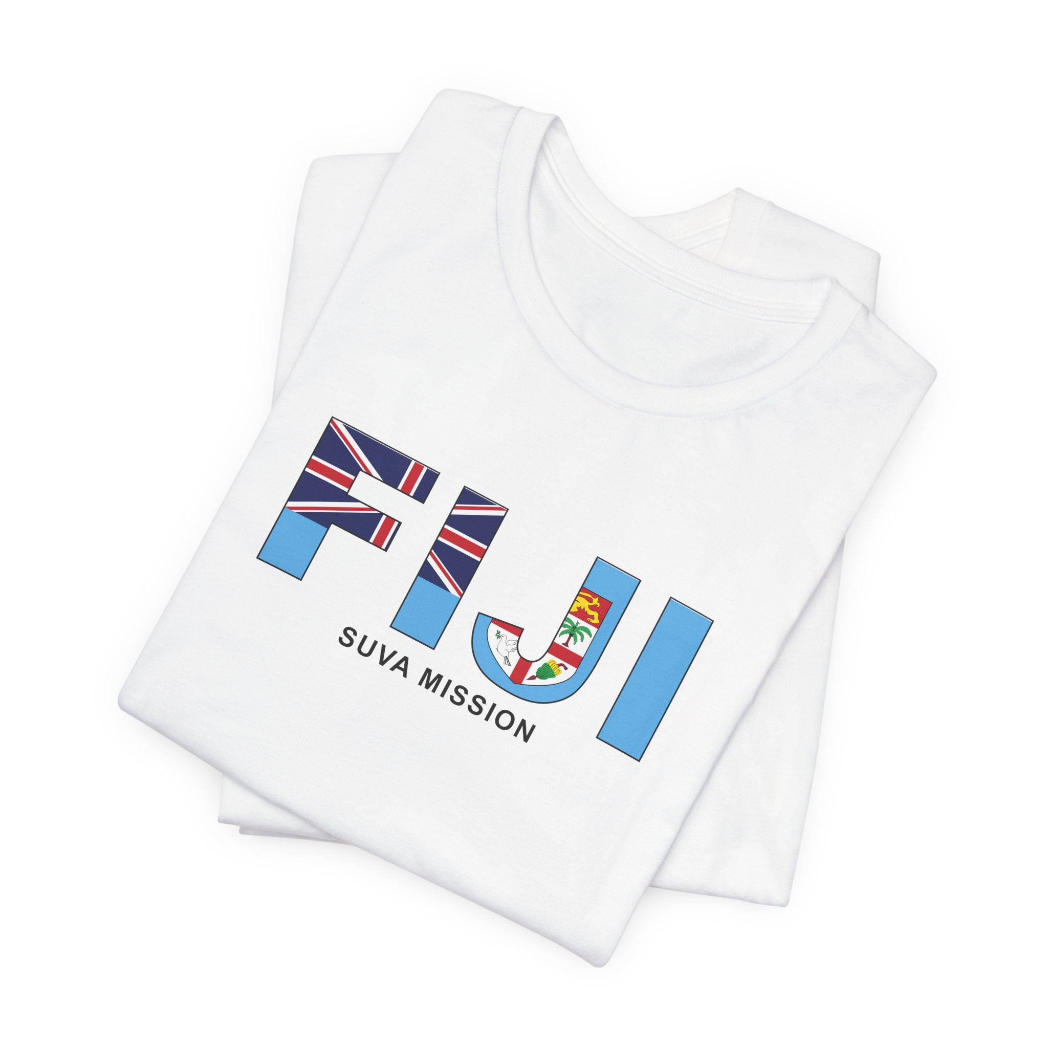 Fiji Suva Mission Flag Title T-shirt - Mission Wishlist - LDS Missionary Gift Store