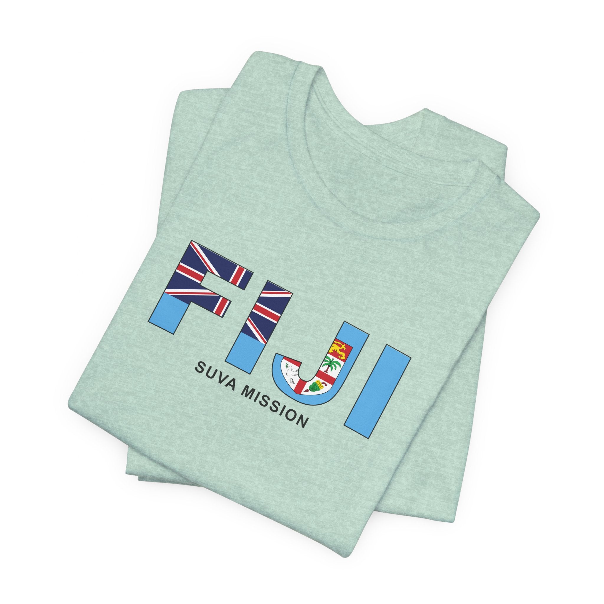 Fiji Suva Mission Flag Title T-shirt - Mission Wishlist - LDS Missionary Gift Store