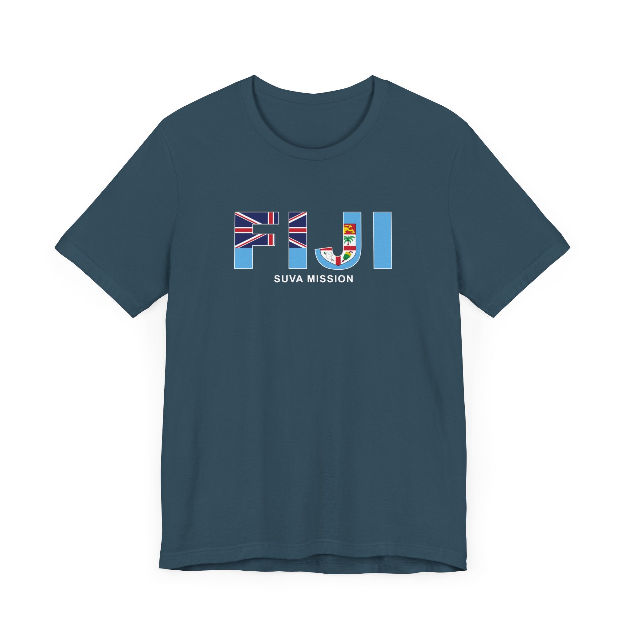Fiji Suva Mission Flag Title T-shirt - Mission Wishlist - LDS Missionary Gift Store