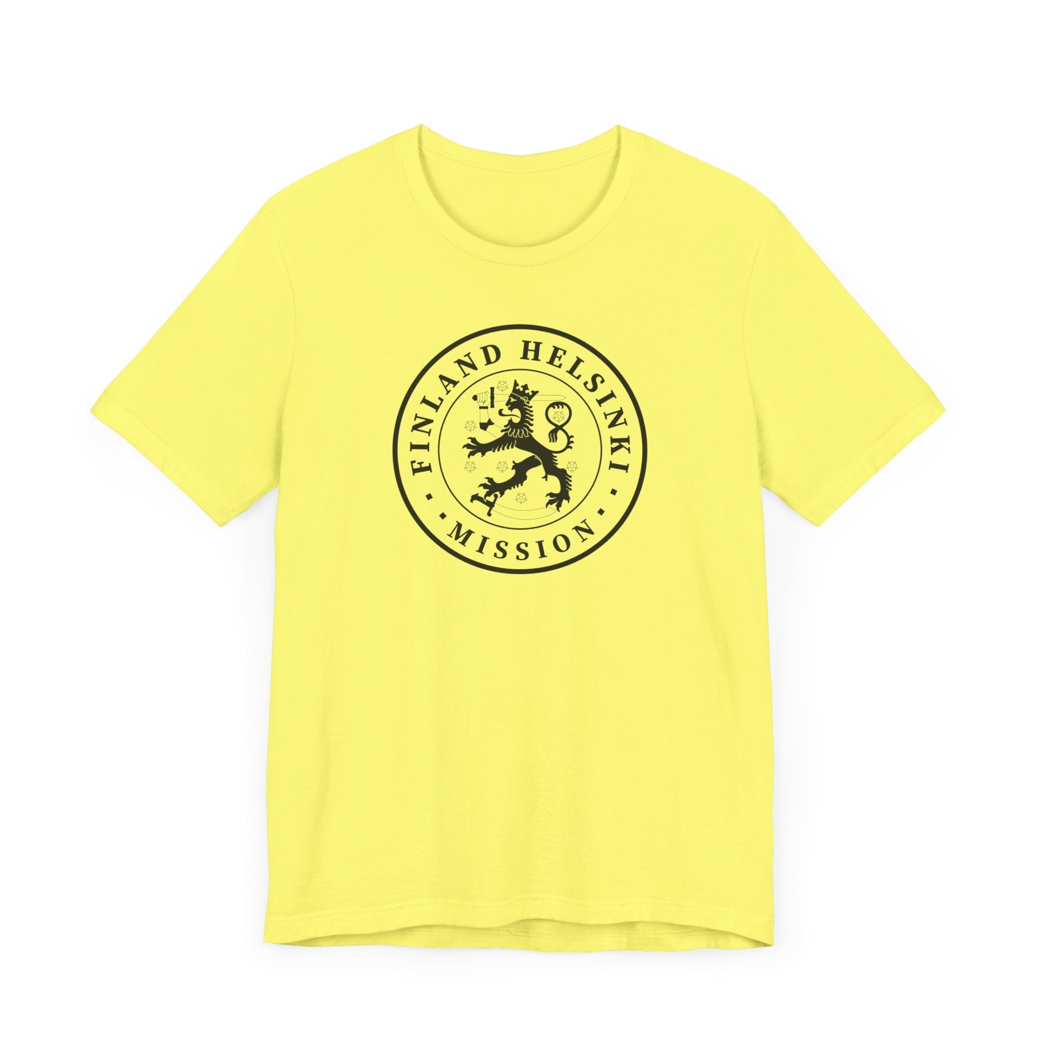 Finland Helsinki Mission Circular Monochrome Logo T-Shirt - Mission Wishlist - LDS Missionary Gift Store