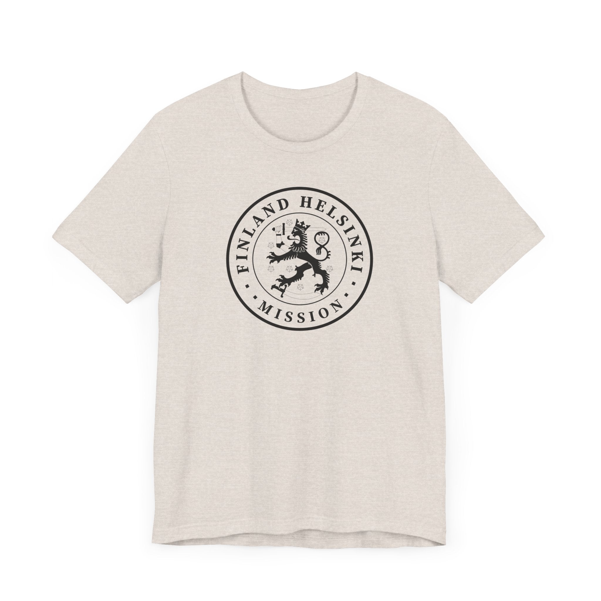 Finland Helsinki Mission Circular Monochrome Logo T-Shirt - Mission Wishlist - LDS Missionary Gift Store
