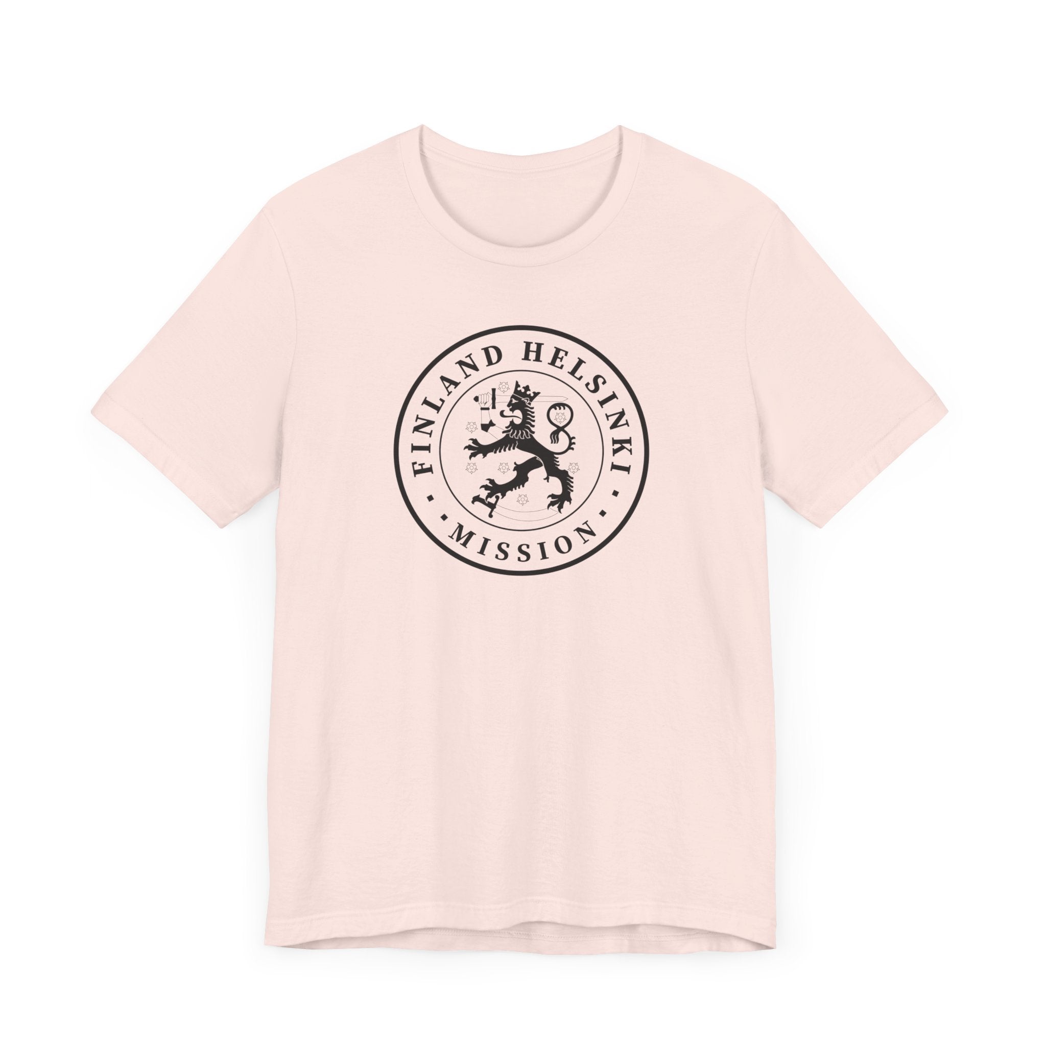Finland Helsinki Mission Circular Monochrome Logo T-Shirt - Mission Wishlist - LDS Missionary Gift Store