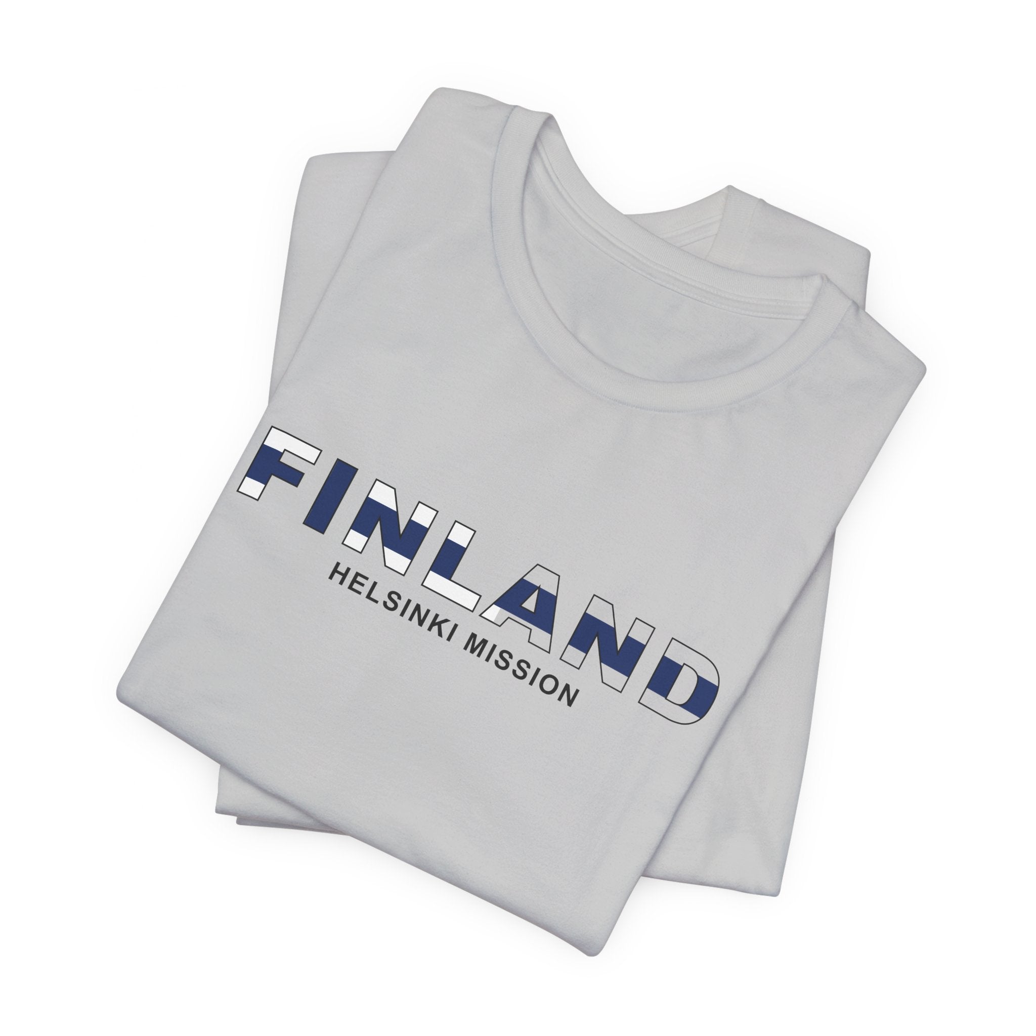 Finland Helsinki Mission Flag Title T-shirt - Mission Wishlist - LDS Missionary Gift Store