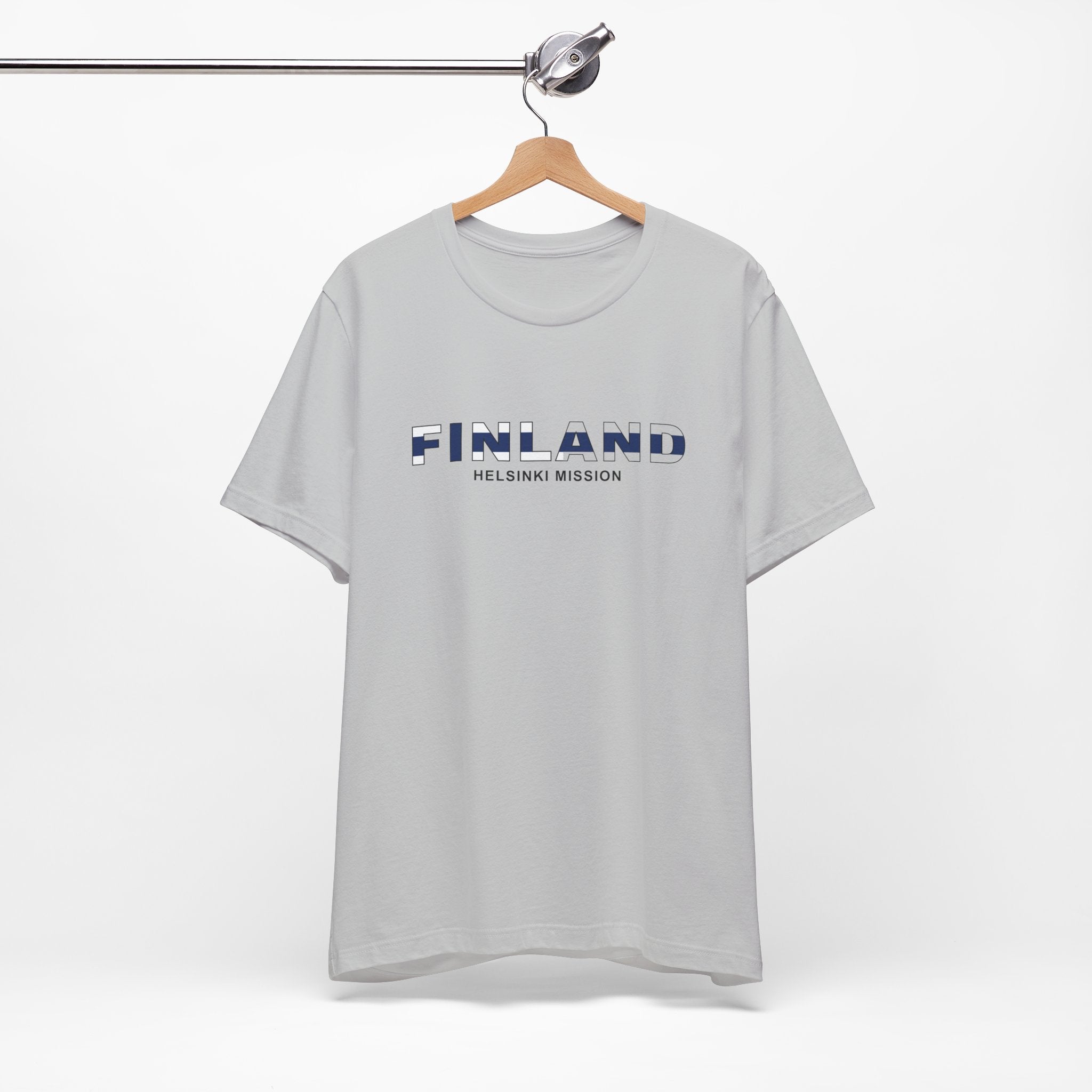Finland Helsinki Mission Flag Title T-shirt - Mission Wishlist - LDS Missionary Gift Store