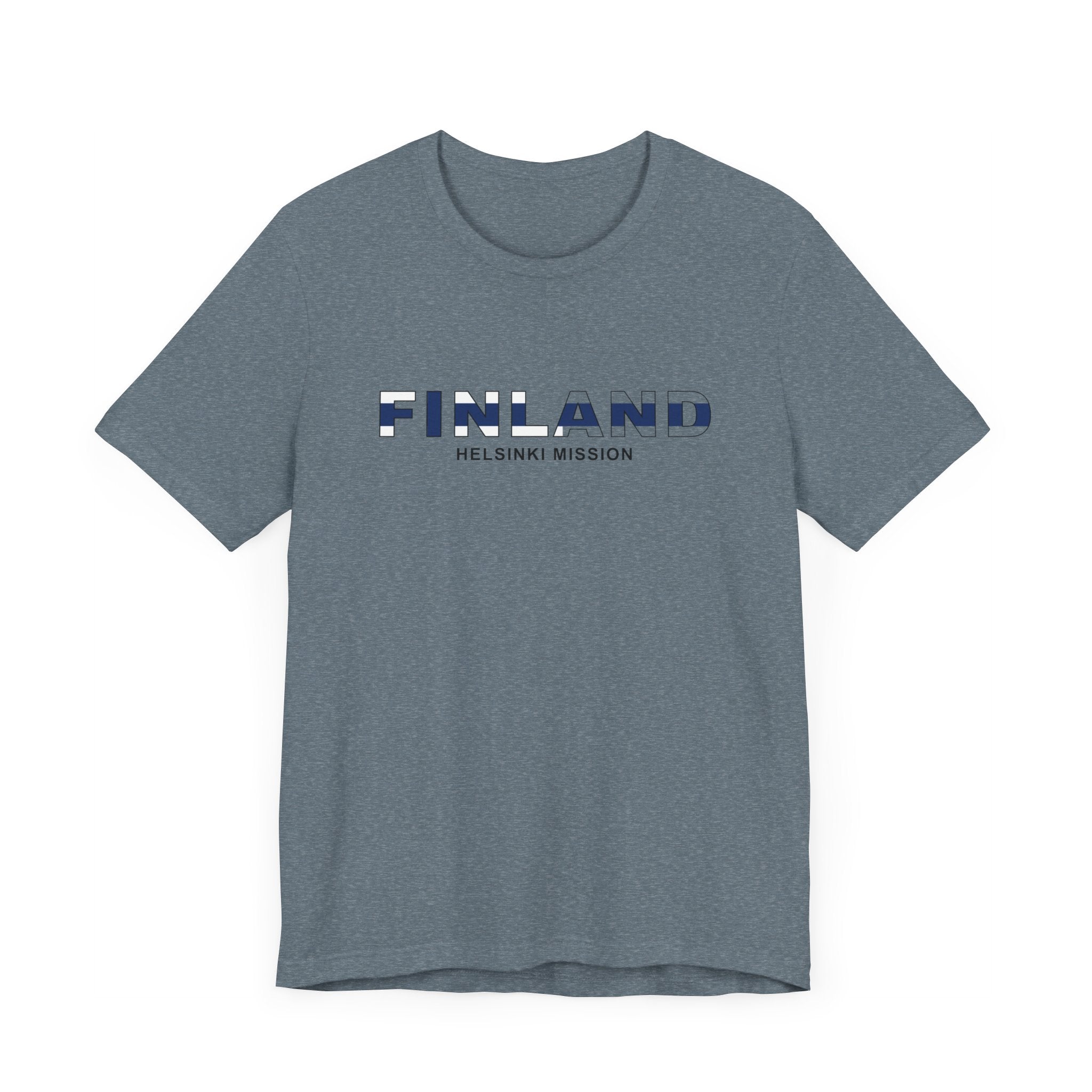 Finland Helsinki Mission Flag Title T-shirt - Mission Wishlist - LDS Missionary Gift Store