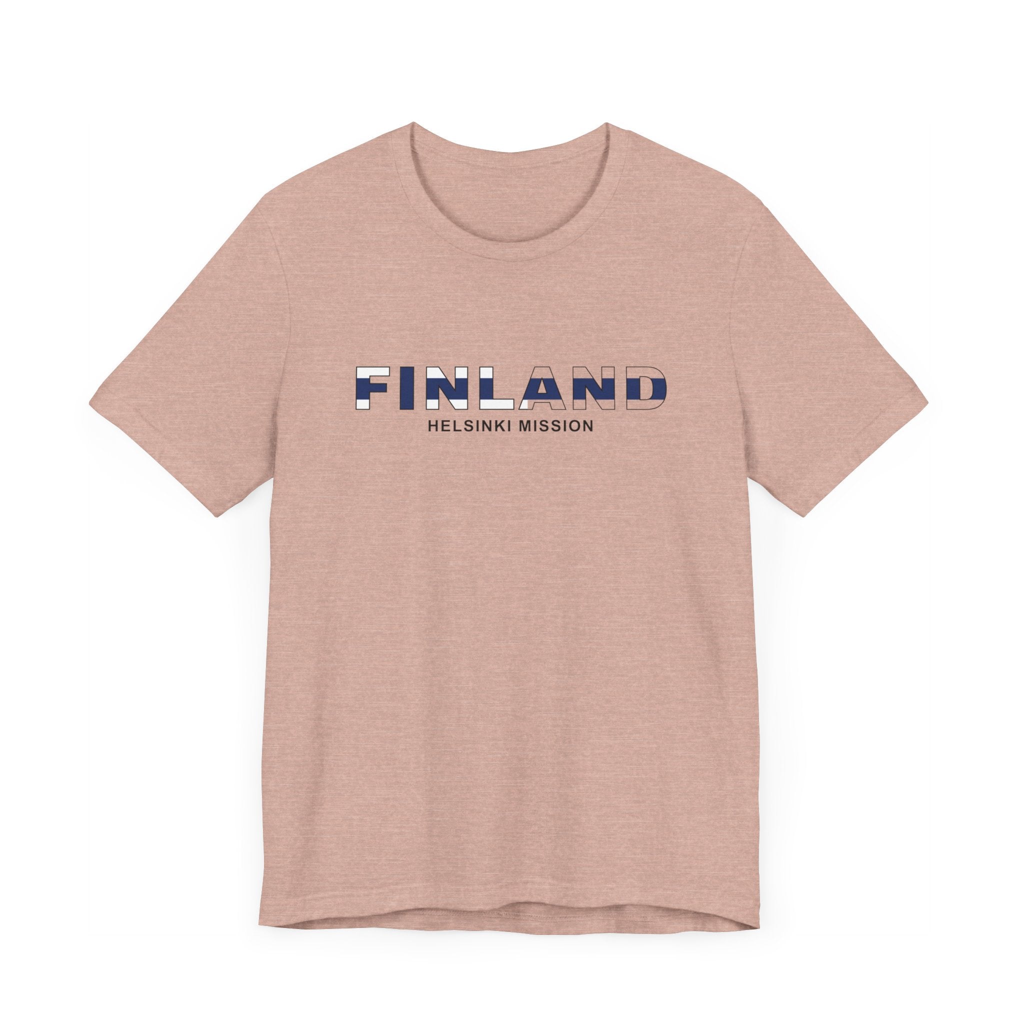 Finland Helsinki Mission Flag Title T-shirt - Mission Wishlist - LDS Missionary Gift Store