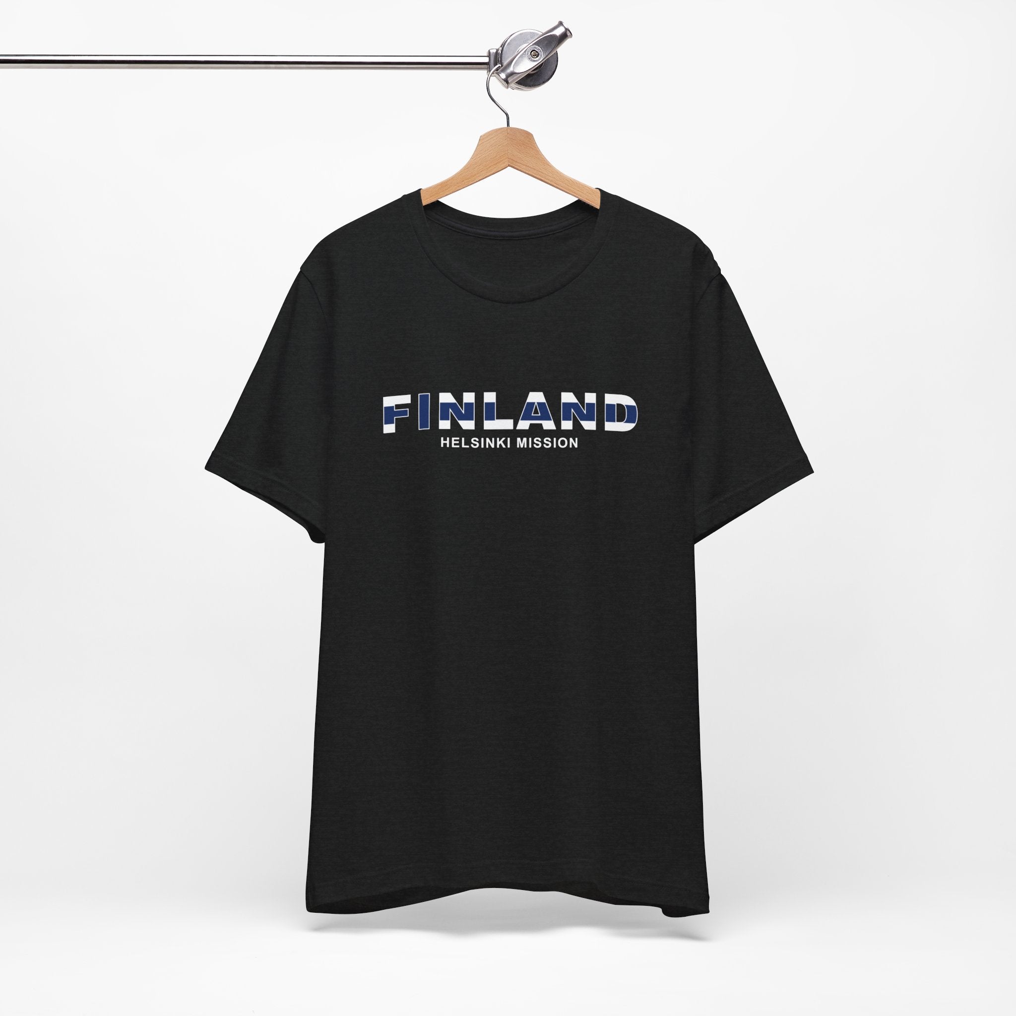 Finland Helsinki Mission Flag Title T-shirt - Mission Wishlist - LDS Missionary Gift Store