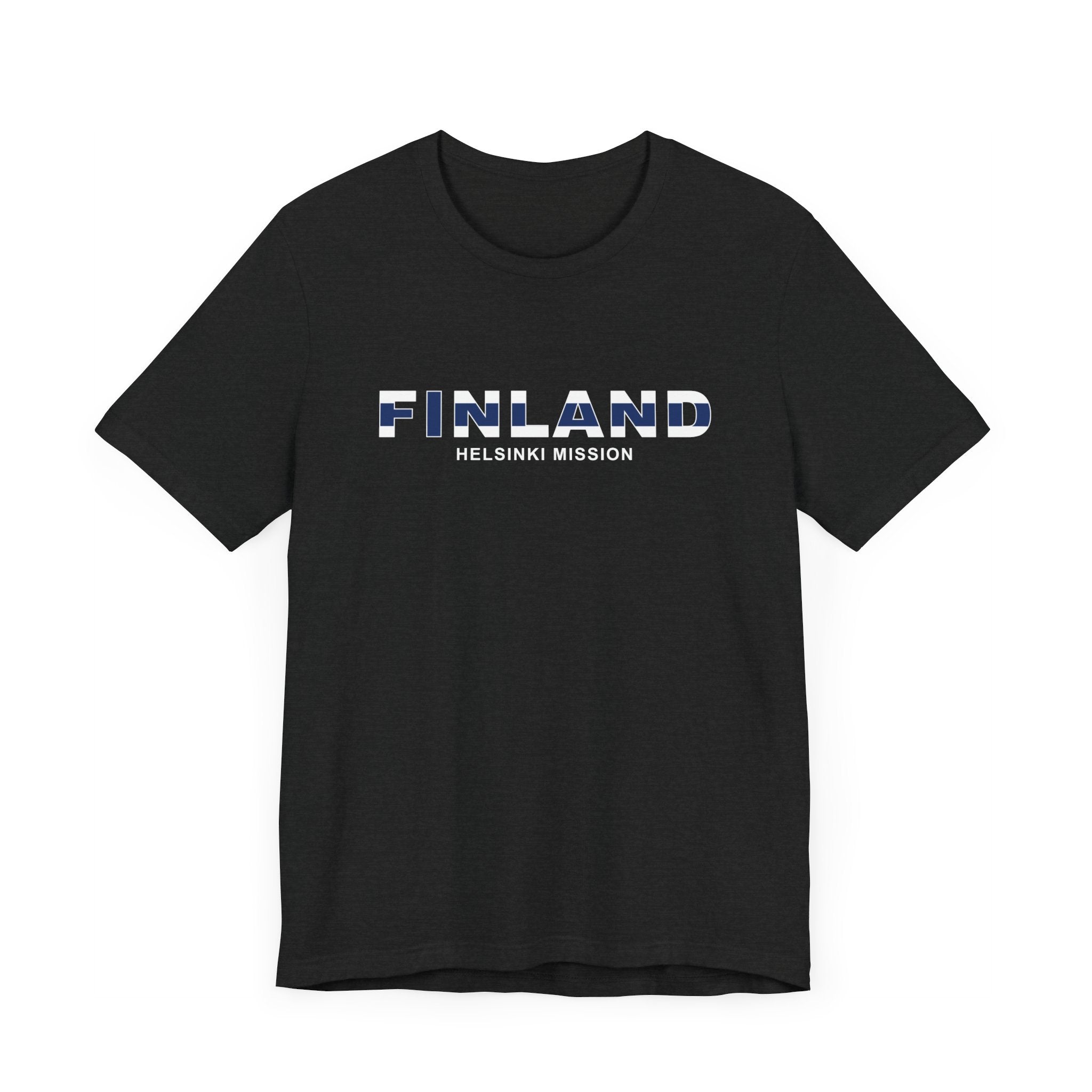 Finland Helsinki Mission Flag Title T-shirt - Mission Wishlist - LDS Missionary Gift Store