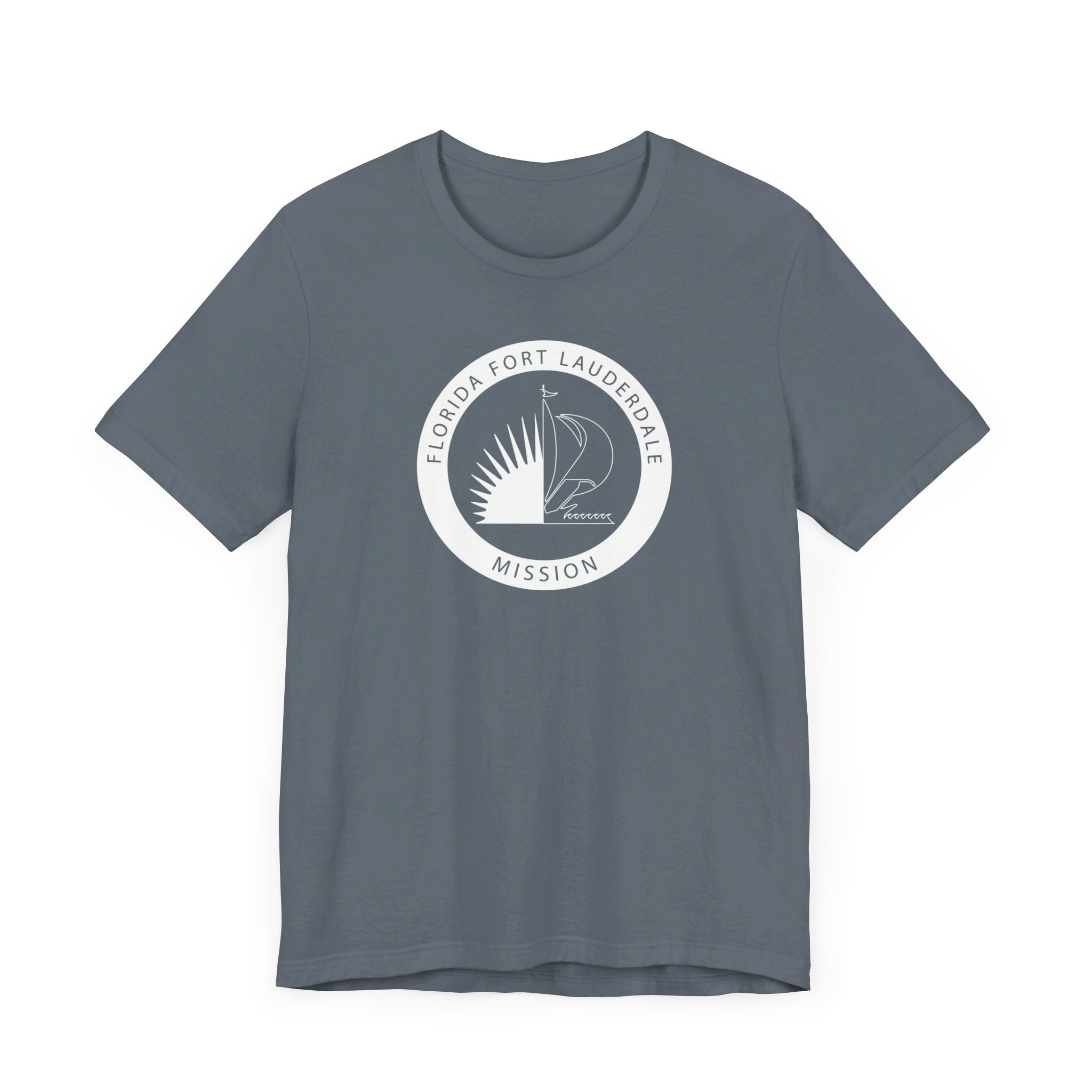 Florida Fort Lauderdale Mission Circular Monochrome Logo T-Shirt - Mission Wishlist - LDS Missionary Gift Store