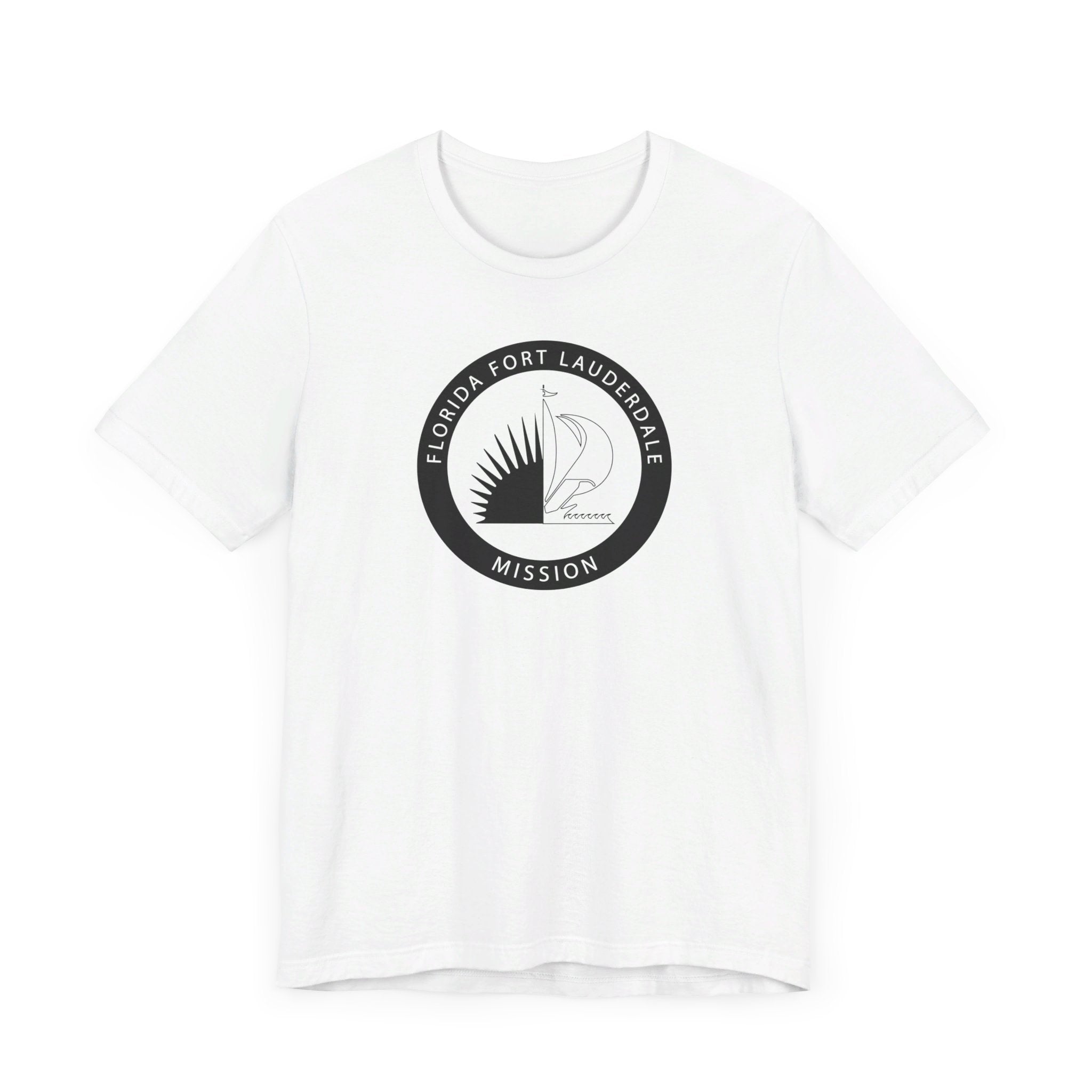 Florida Fort Lauderdale Mission Circular Monochrome Logo T-Shirt - Mission Wishlist - LDS Missionary Gift Store