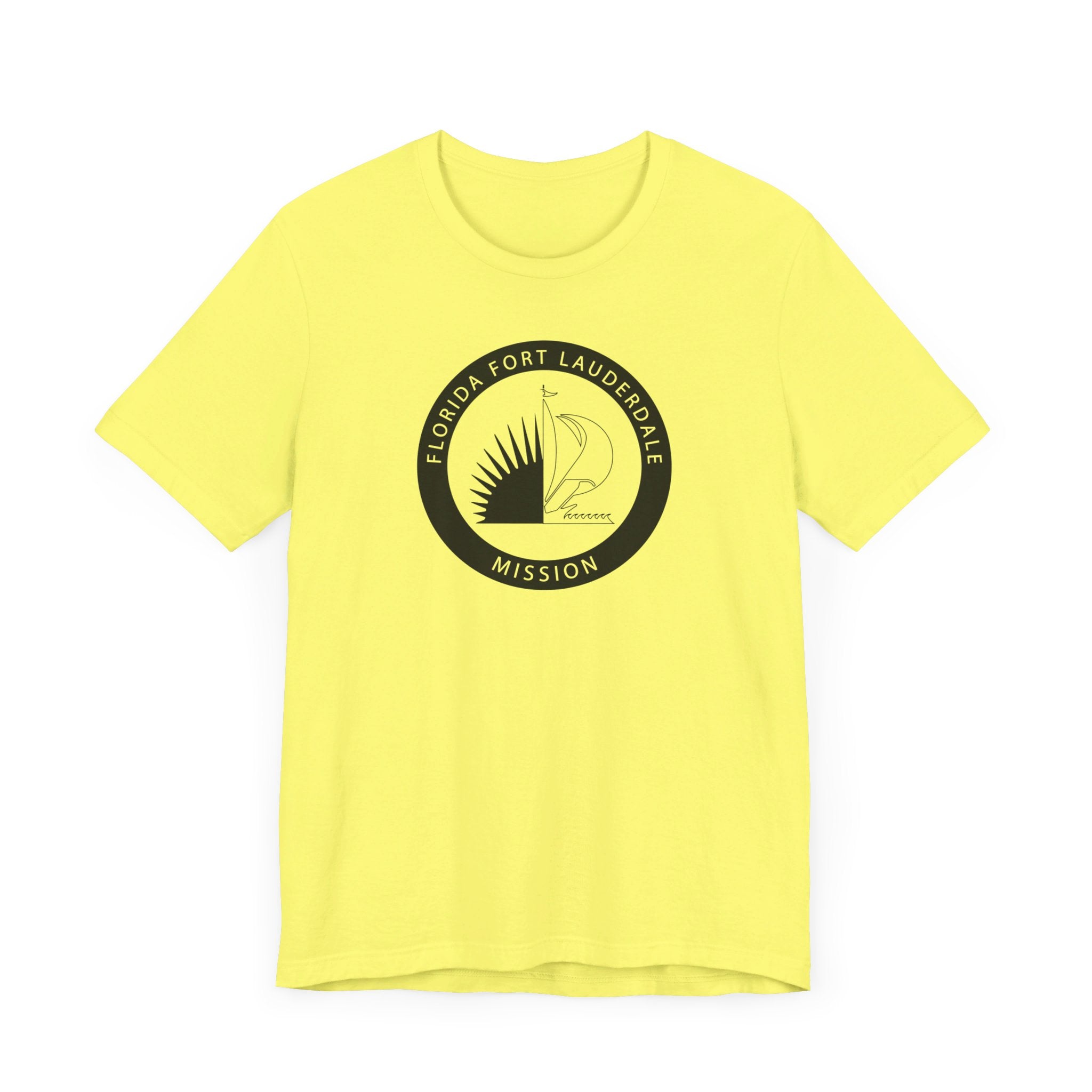 Florida Fort Lauderdale Mission Circular Monochrome Logo T-Shirt - Mission Wishlist - LDS Missionary Gift Store