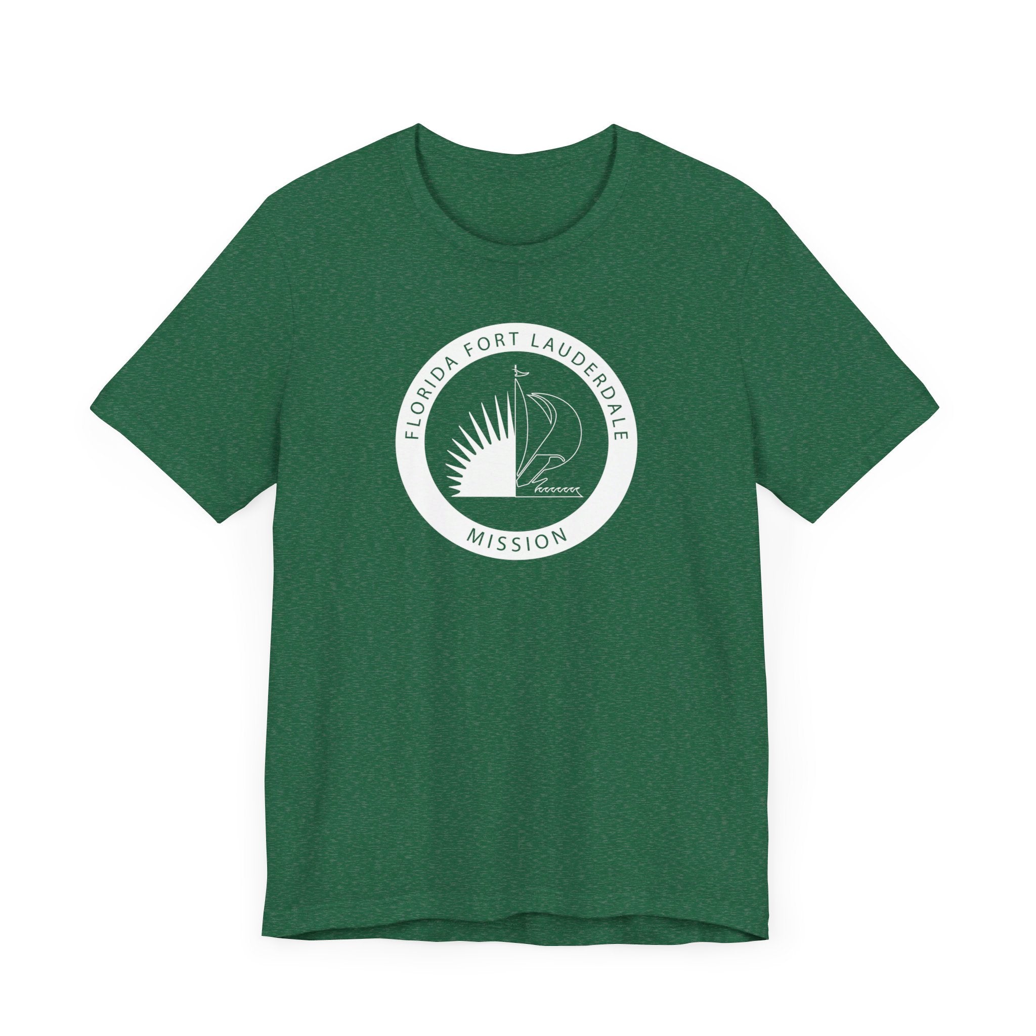 Florida Fort Lauderdale Mission Circular Monochrome Logo T-Shirt - Mission Wishlist - LDS Missionary Gift Store