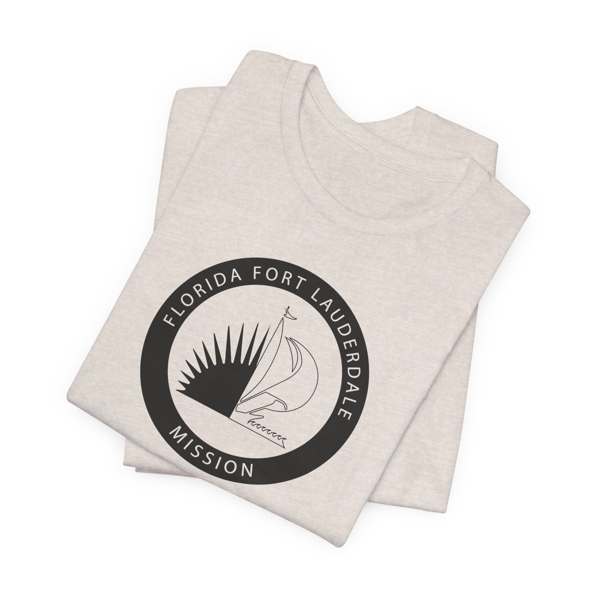 Florida Fort Lauderdale Mission Circular Monochrome Logo T-Shirt - Mission Wishlist - LDS Missionary Gift Store