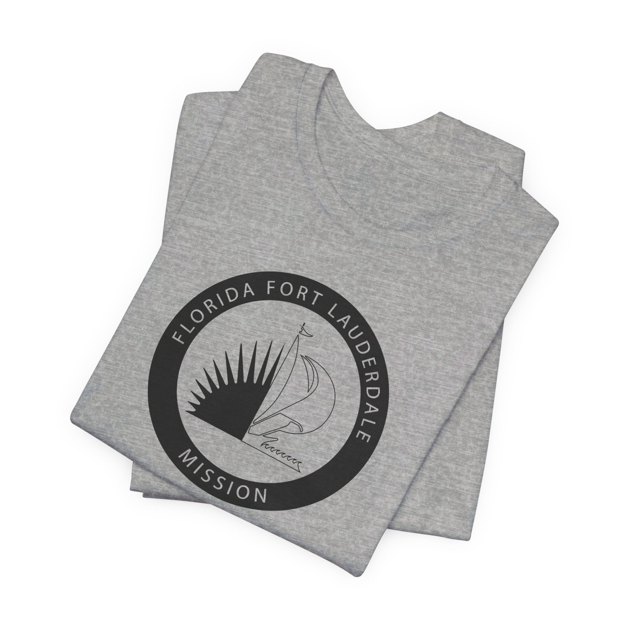 Florida Fort Lauderdale Mission Circular Monochrome Logo T-Shirt - Mission Wishlist - LDS Missionary Gift Store