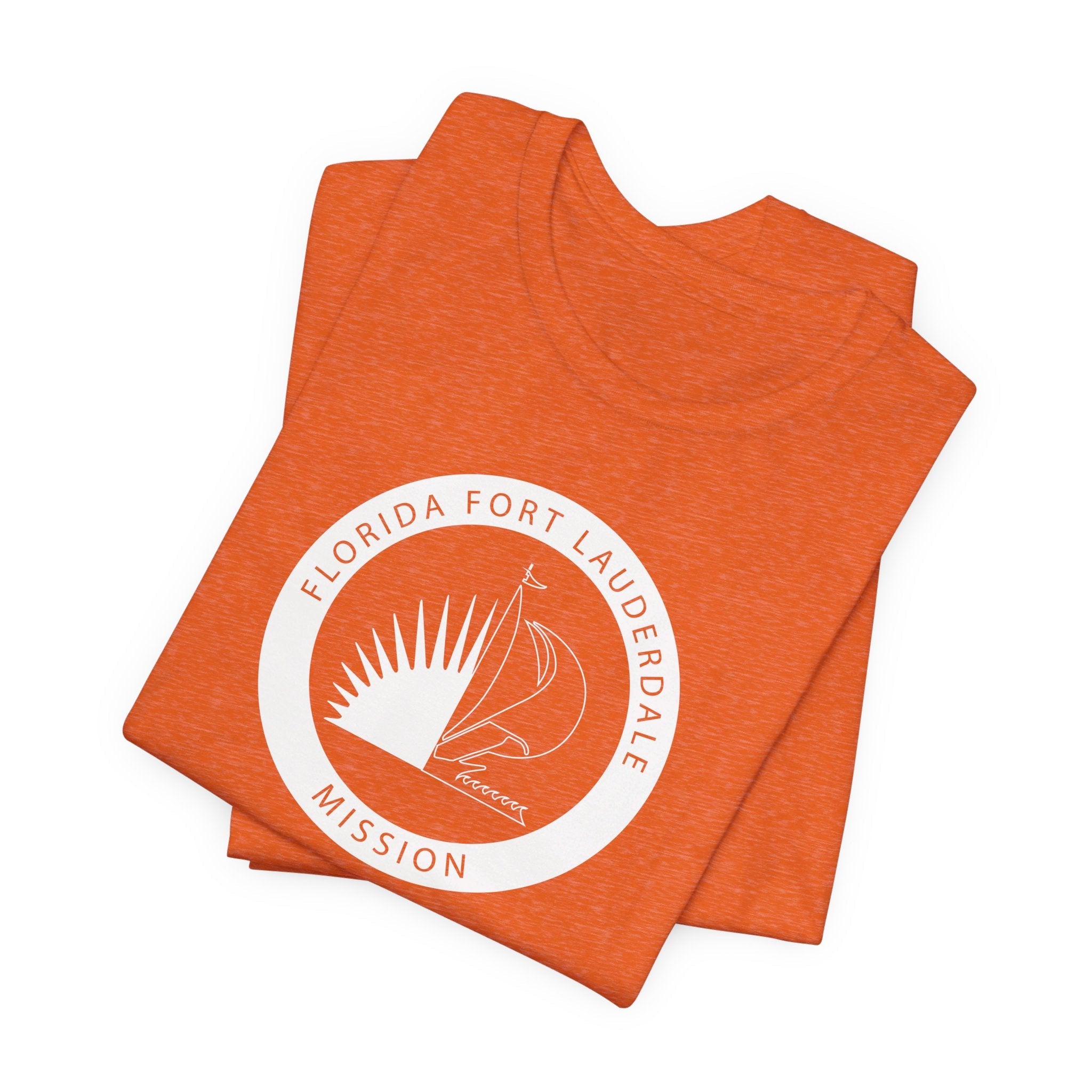 Florida Fort Lauderdale Mission Circular Monochrome Logo T-Shirt - Mission Wishlist - LDS Missionary Gift Store